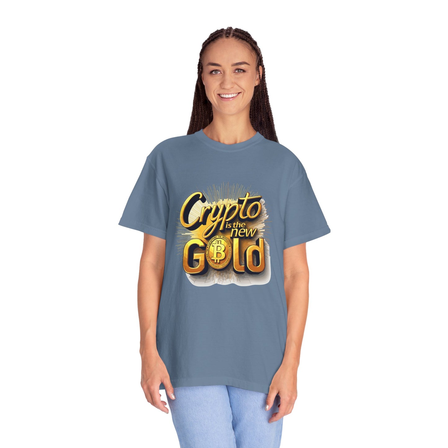 Bitcoin Crypto Gold Unisex T-shirt