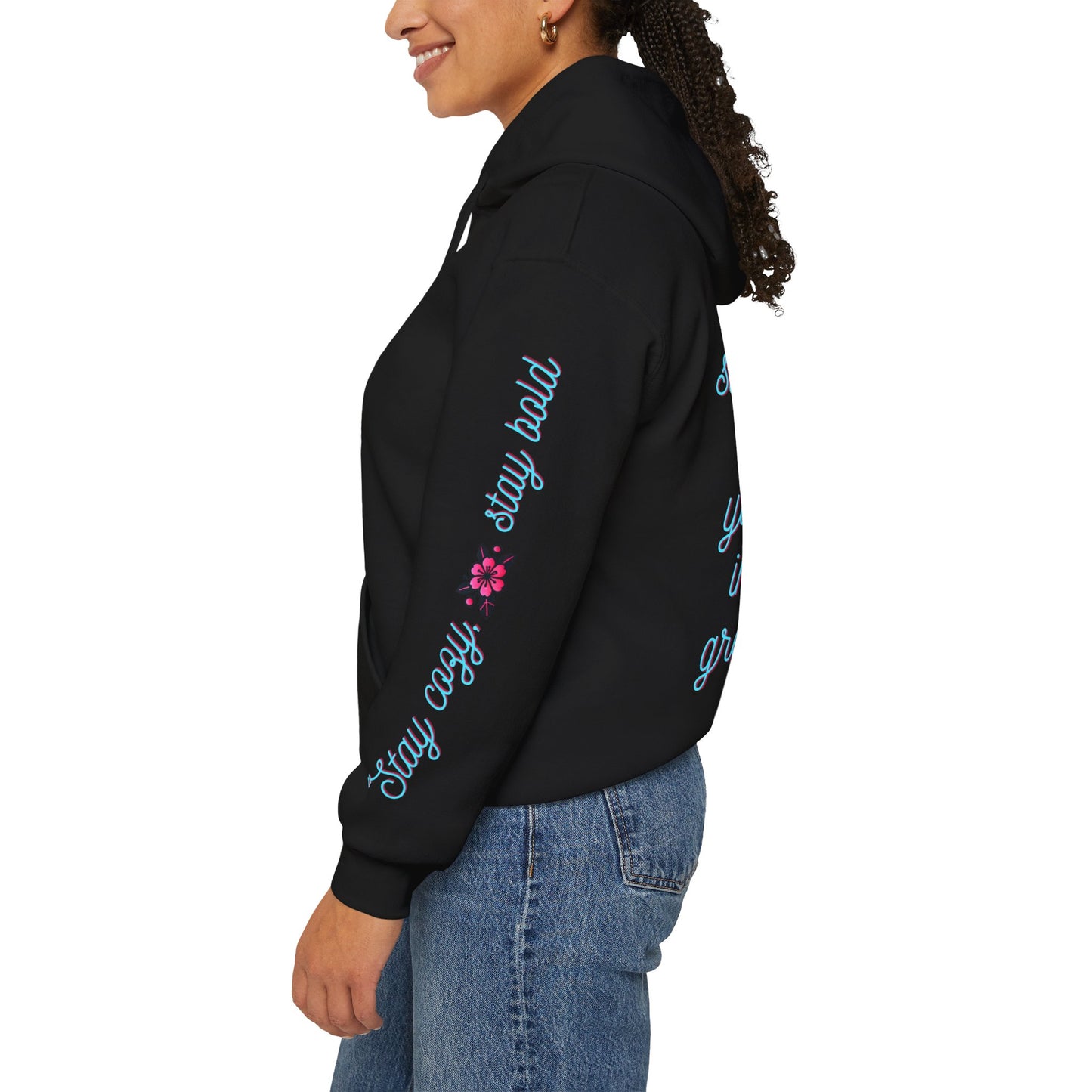 Floristic Hoodies - Stay Cozy and Bold Unisex Hooded Sweatshirt