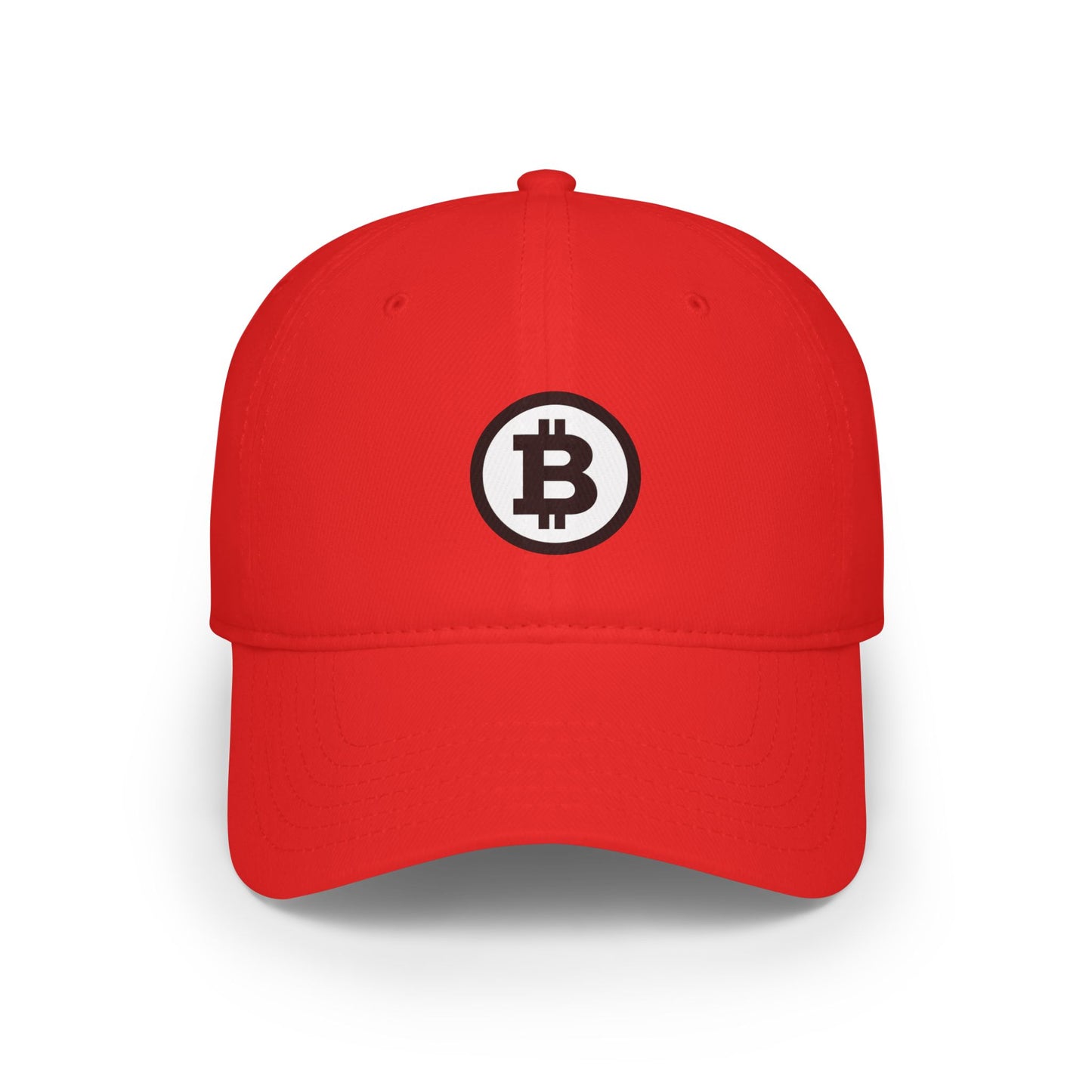 Bitcoin Low Profile Baseball Cap - Stylish Cryptocurrency Hat