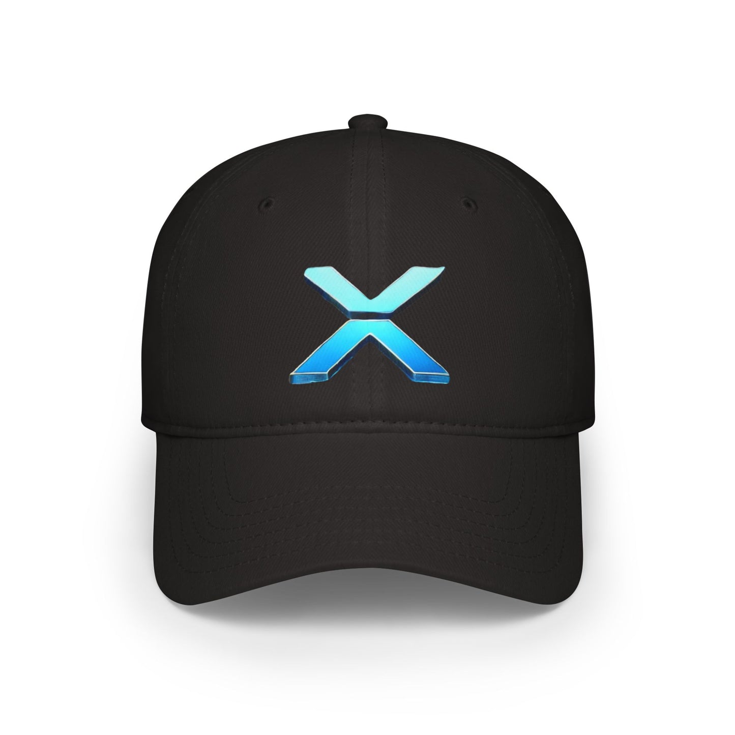 Low Profile Baseball Cap with Blue X Logo - Perfect for Casual Days and Outdoor Events