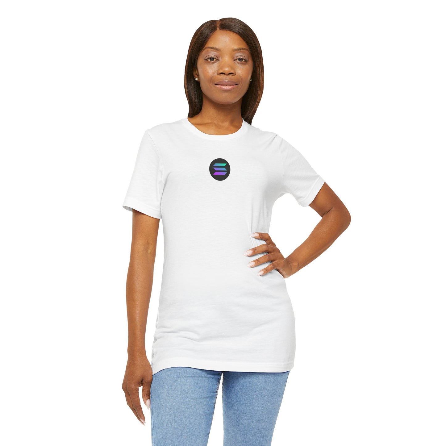 Solana Blockchain Tee, Unisex Jersey Short Sleeve Shirt, Crypto Gift, Decentralized Computing Top