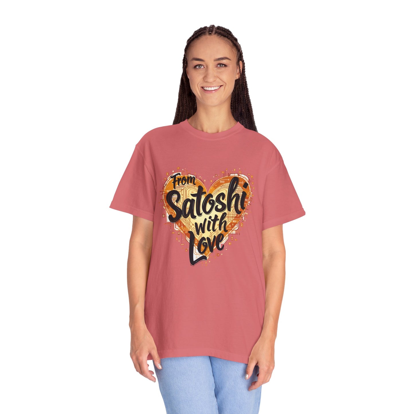 Bitcoin Satoshi Love Unisex Shirt, Cryptocurrency Tee, Crypto HODL T-shirt, Blockchain Gift, Digital Currency Apparel