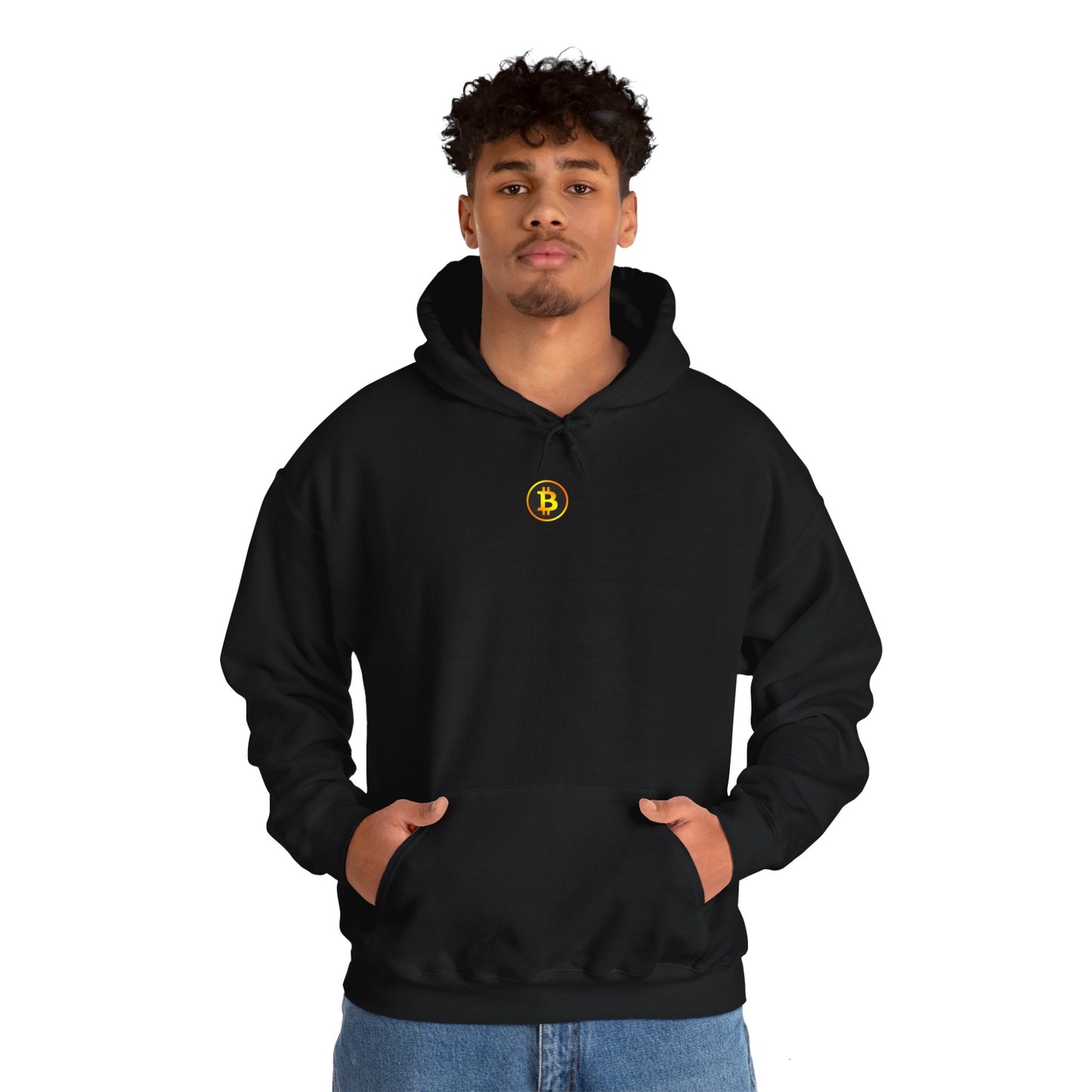 Bitcoin Inspired Unisex Hoodie - 'Keep Calm and HODL On'