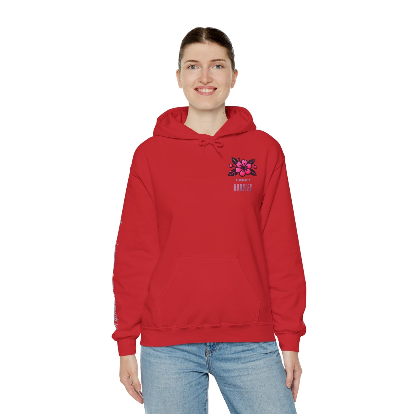 Floristic Hoodies - Genuine Smile Positive Energy Heavy Blend Hoodie