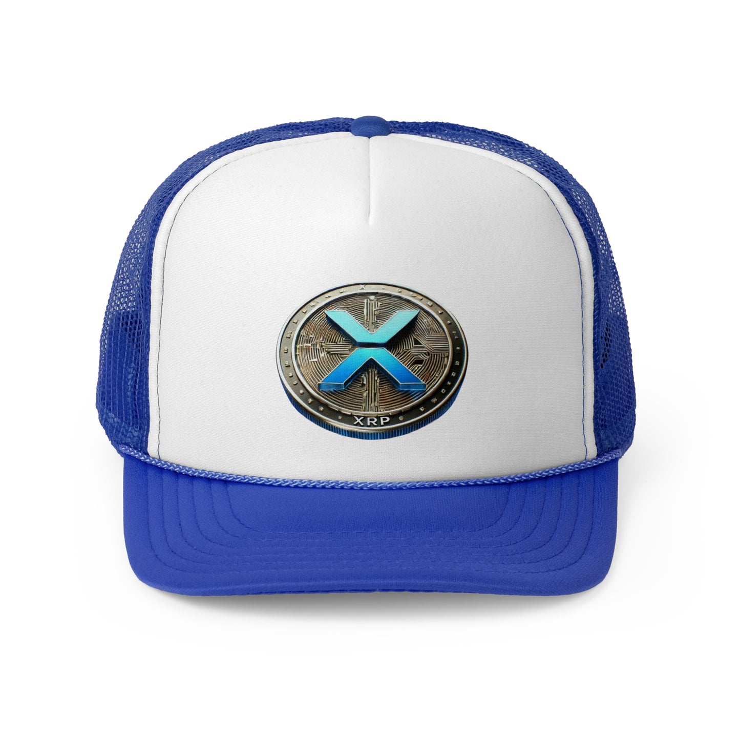 XRP Cryptocurrency Trucker Cap - Stylish Mesh Hat for Crypto Enthusiasts