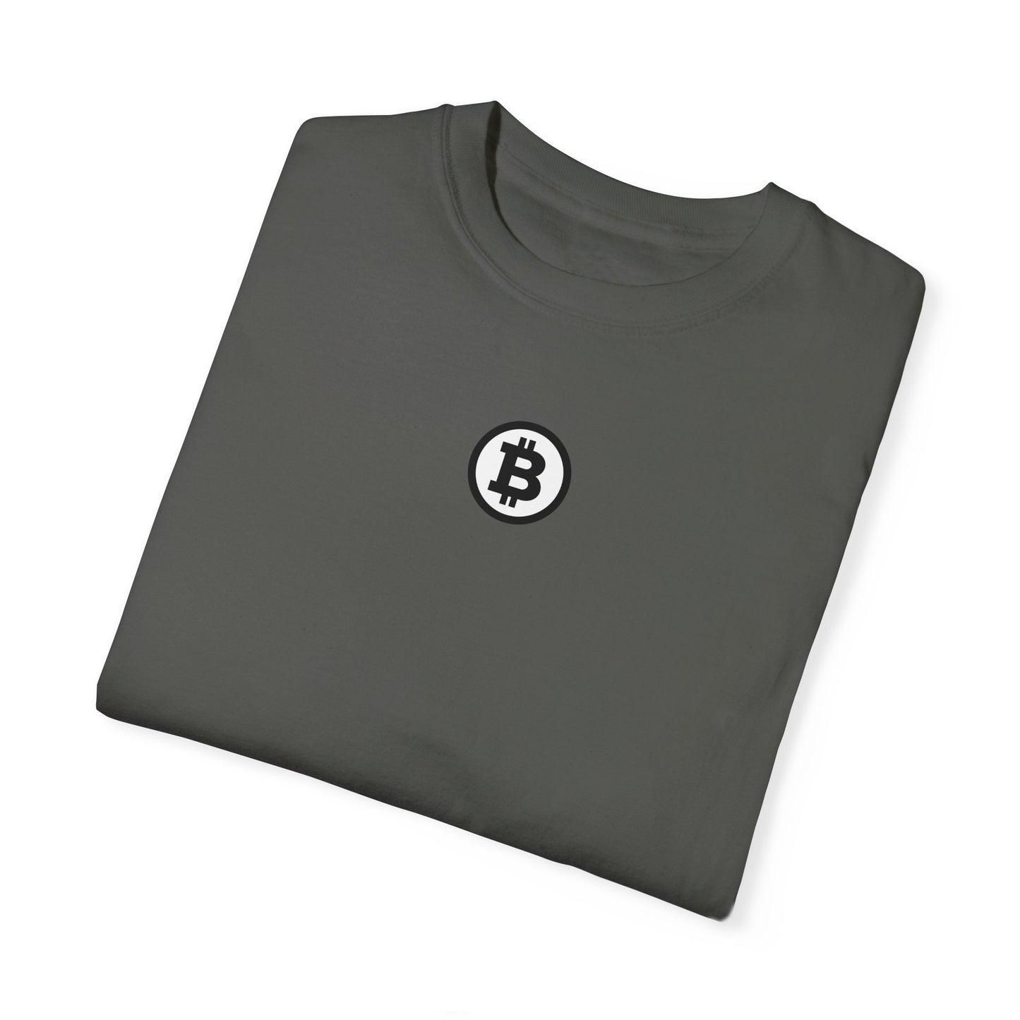 Bitcoin Unisex Garment-Dyed T-shirt, Cryptocurrency Tee, Gift for Bitcoin Enthusiasts, BTC Shirt, Finance Clothing, Digital Currency Top