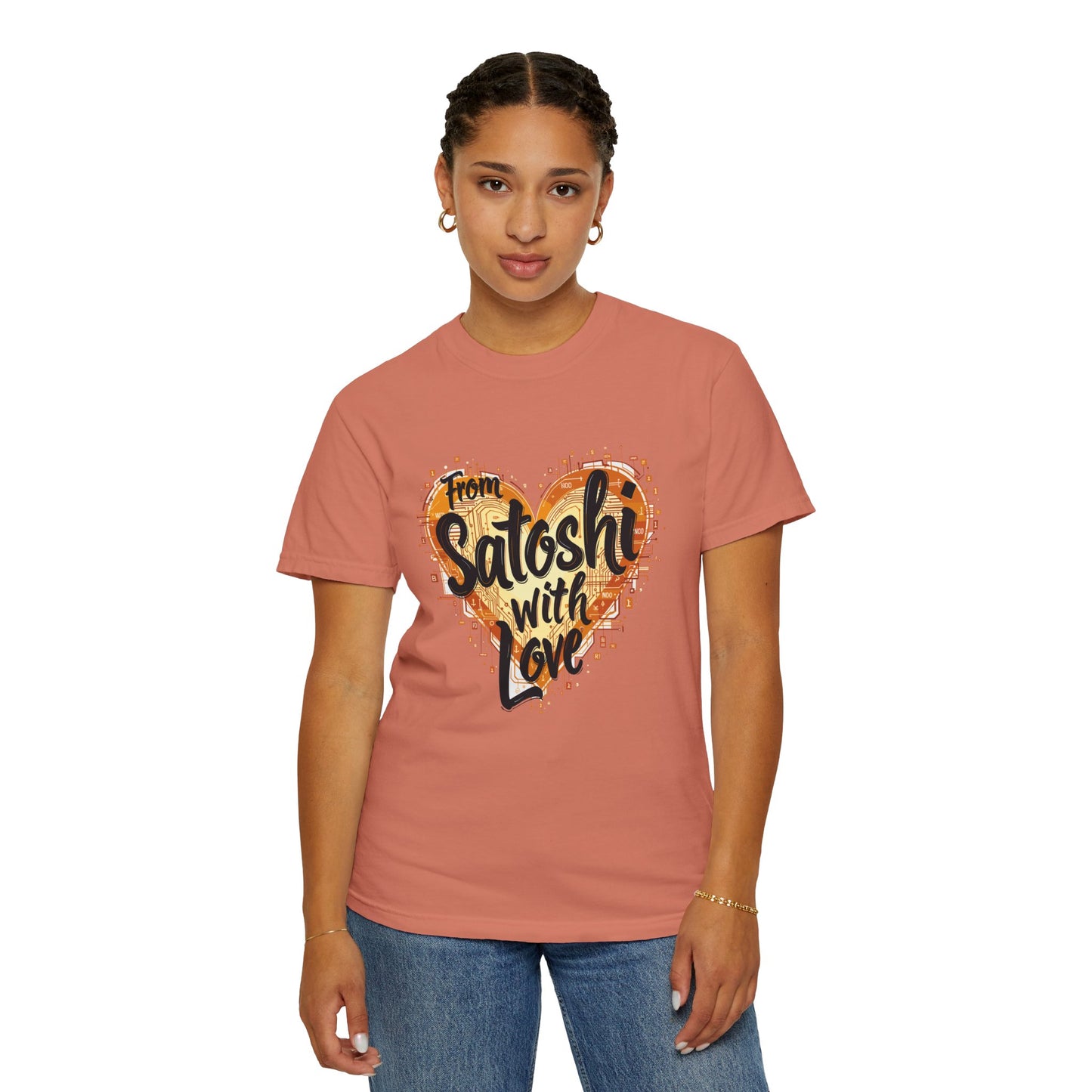 Bitcoin Satoshi Love Unisex Shirt, Cryptocurrency Tee, Crypto HODL T-shirt, Blockchain Gift, Digital Currency Apparel