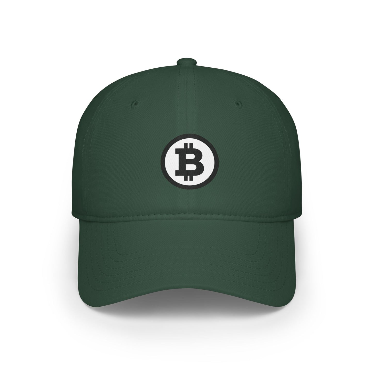 Bitcoin Low Profile Baseball Cap - Stylish Cryptocurrency Hat