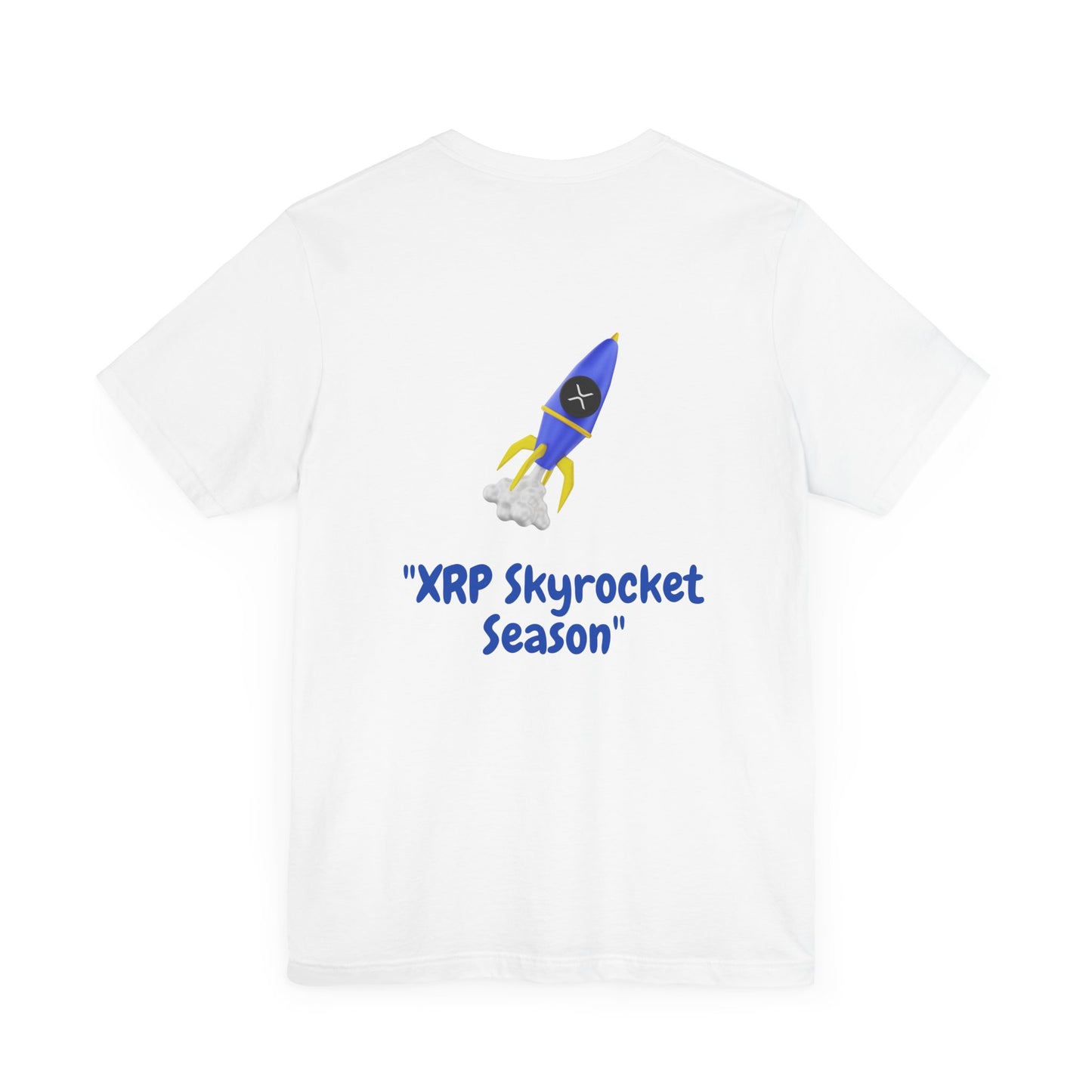 XRP Sky Rocket Unisex Tee, Crypto Currency Shirt, Beginning of New World Top, Finance Market T-Shirt, Digital Money Gift, Trading Gift Shirt