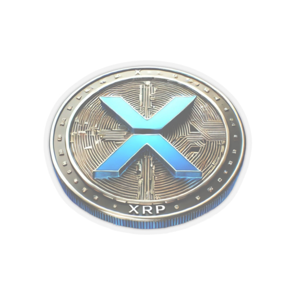 XRP Coin Kiss-Cut Stickers - Perfect for Tech Lovers and Crypto Enthusiasts
