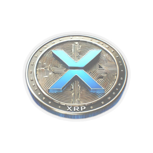 XRP Coin Kiss-Cut Stickers - Perfect for Tech Lovers and Crypto Enthusiasts