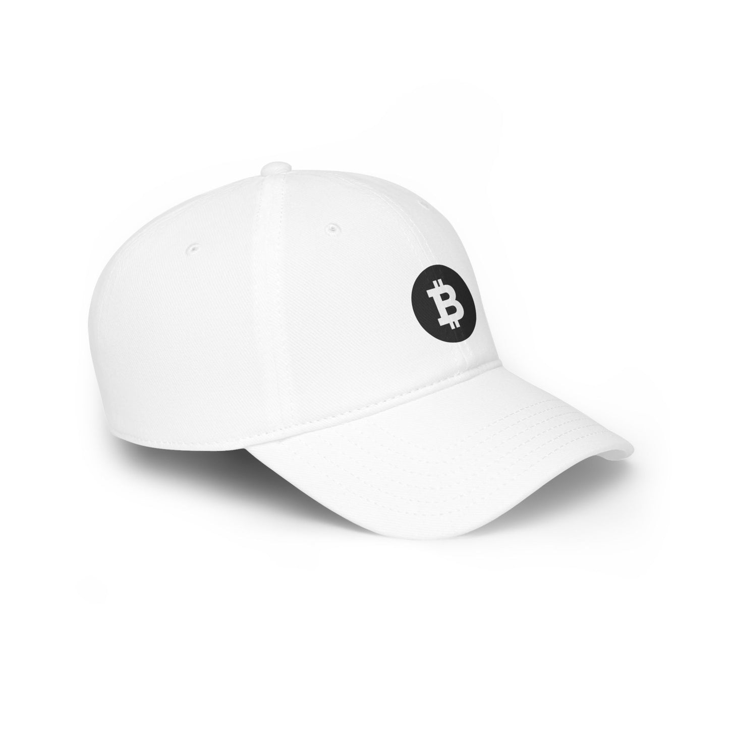 Bitcoin Low Profile Baseball Cap - Casual Red Hat for Cryptocurrency Enthusiasts