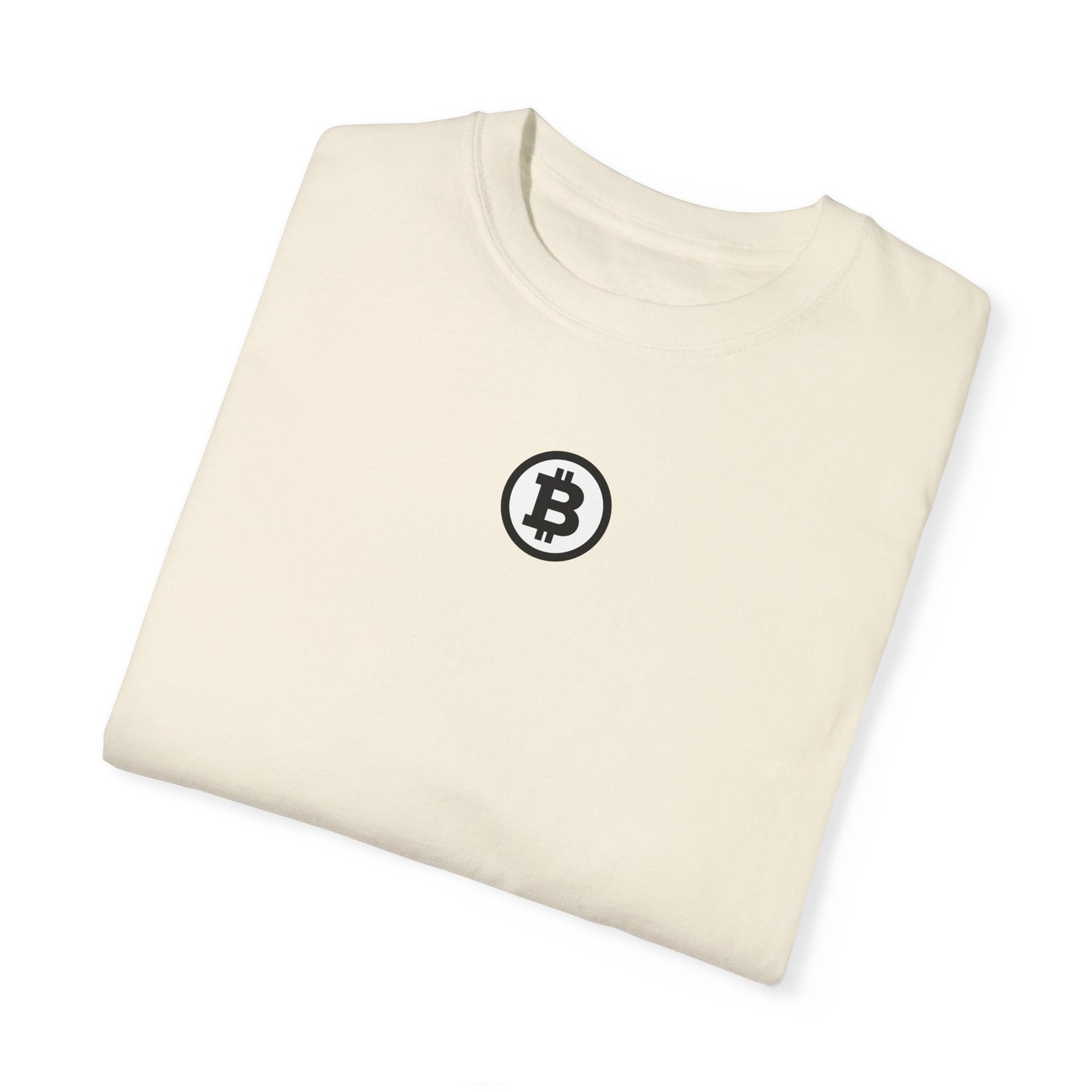 Bitcoin Unisex Garment-Dyed T-shirt, Cryptocurrency Tee, Gift for Bitcoin Enthusiasts, BTC Shirt, Finance Clothing, Digital Currency Top