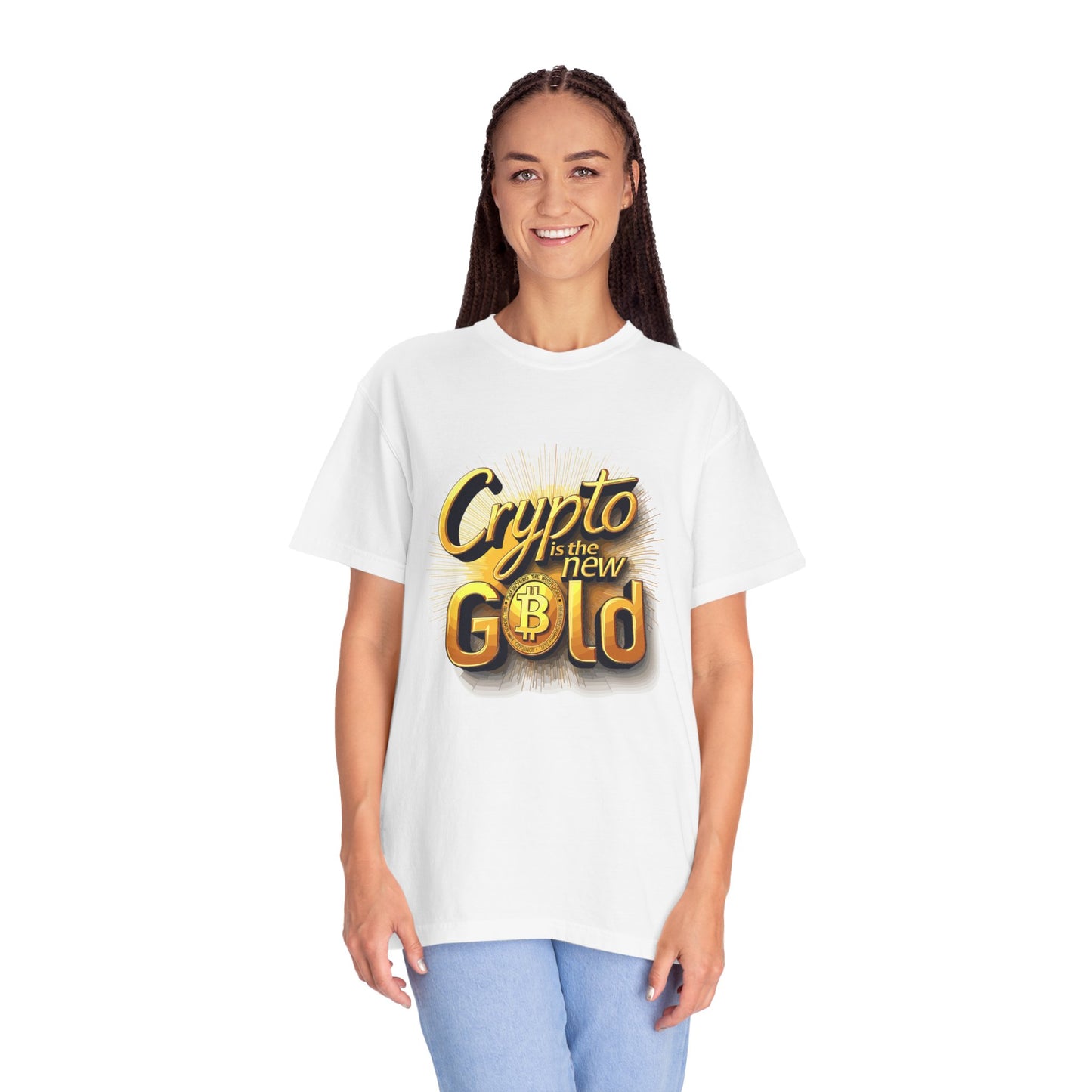 Bitcoin Crypto Gold Unisex T-shirt