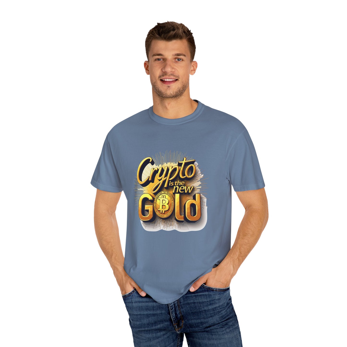 Bitcoin Crypto Gold Unisex T-shirt