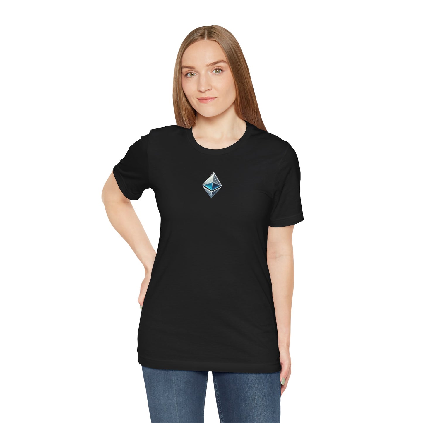 Ethereum Unisex Tee, Blockchain Cryptocurrency Shirt, Ether ETH Gift, Decentralized dApps Top, Crypto Enthusiast Apparel, Programmer T-Shirt