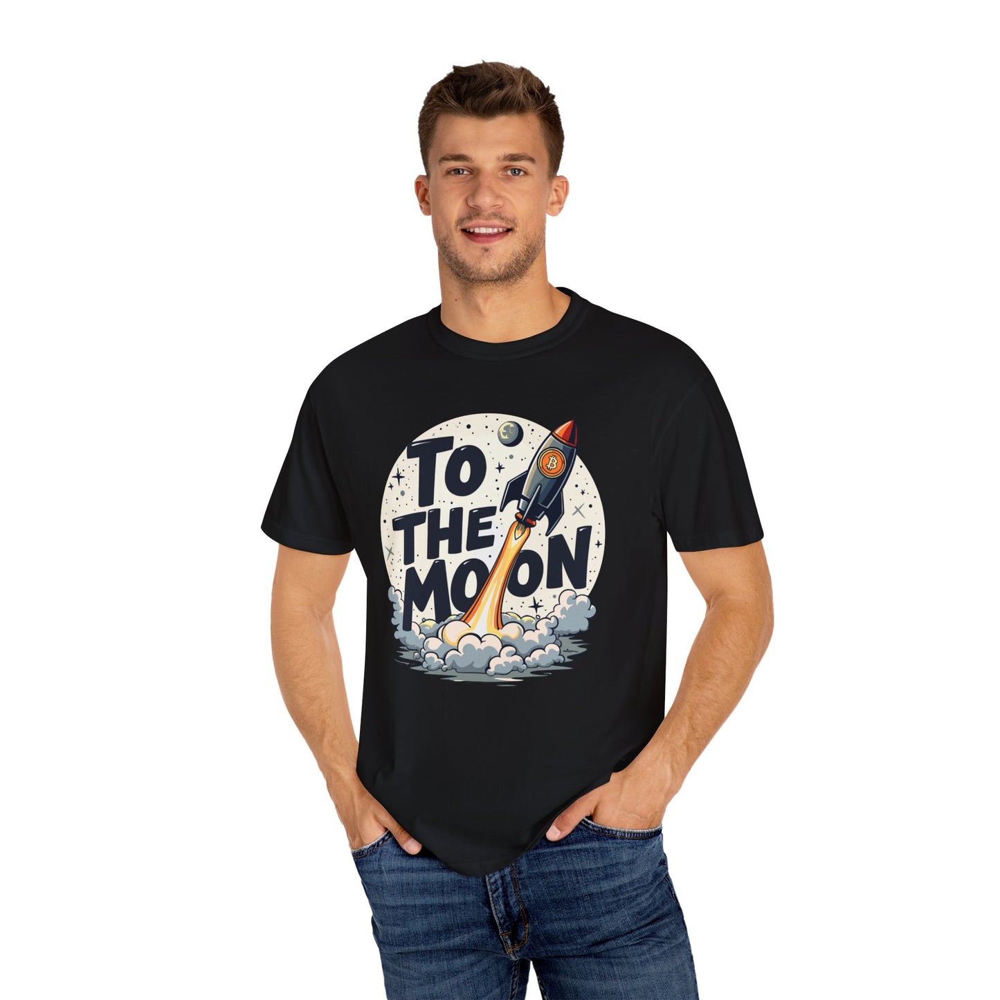 Bitcoin To Moon Unisex T-shirt, Cryptocurrency Tee, HODL Shirt, BTC Gift, Crypto Merch, Finance Clothing