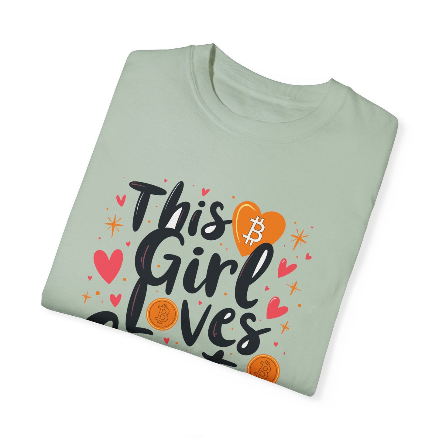 Bitcoin Girl Love Unisex T-shirt, Bitcoin Cryptocurrency Tee, Crypto Lover Gift, Digital Currency Shirt, BTC Merch