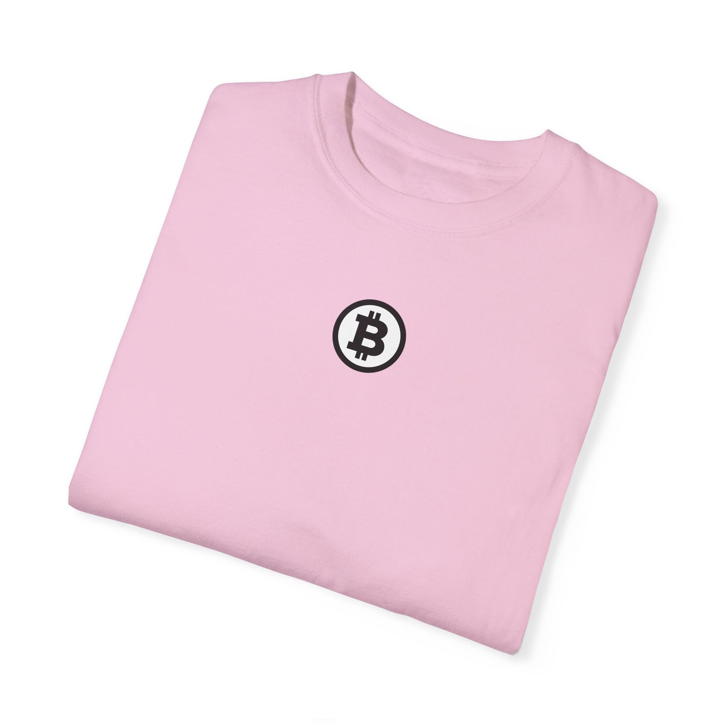 Bitcoin Unisex Garment-Dyed T-shirt, Cryptocurrency Tee, Gift for Bitcoin Enthusiasts, BTC Shirt, Finance Clothing, Digital Currency Top