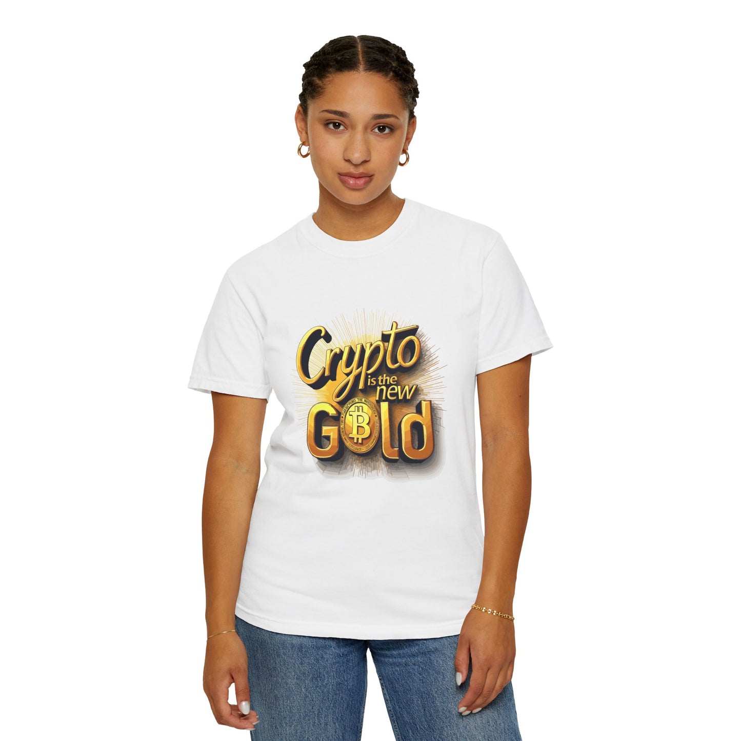 Bitcoin Crypto Gold Unisex T-shirt