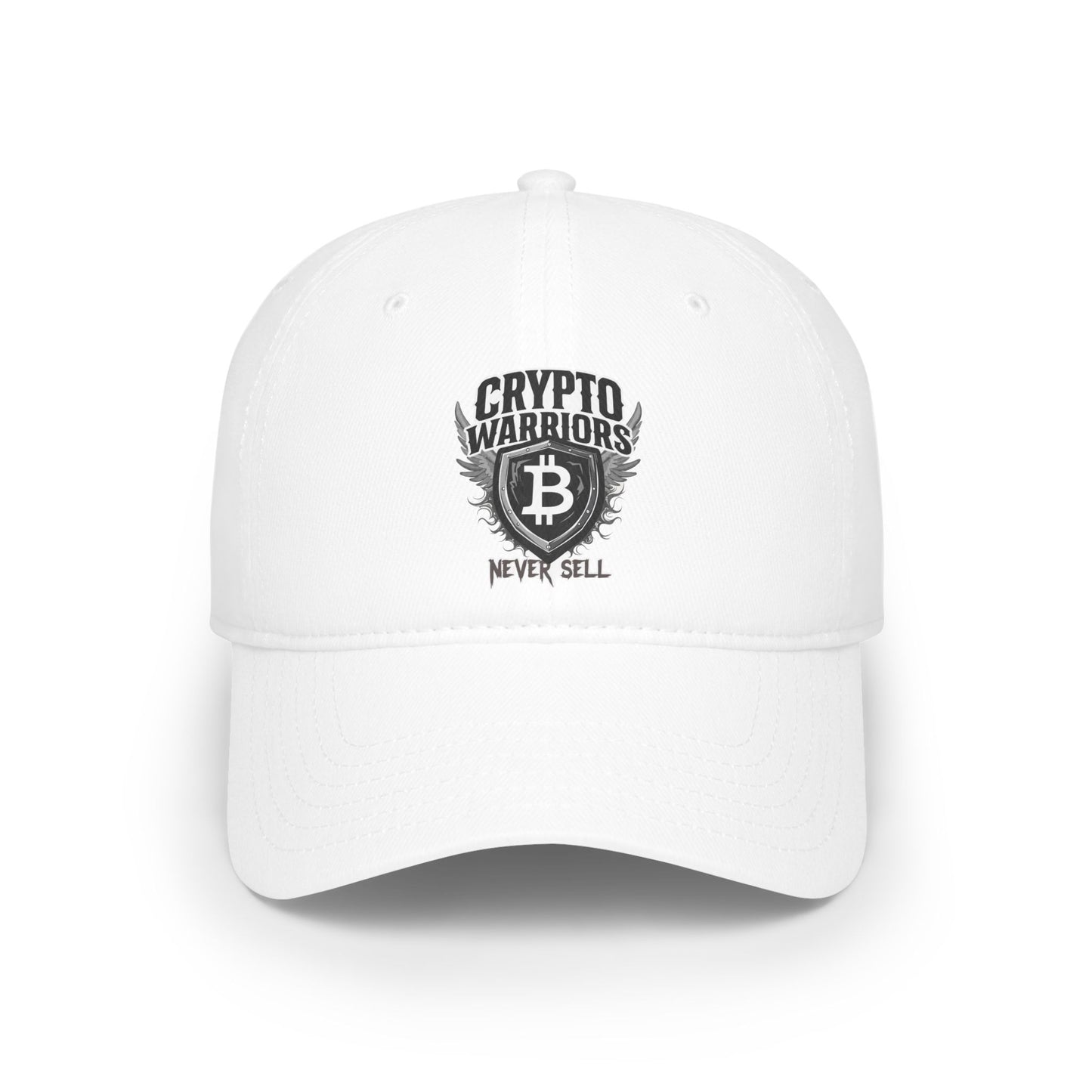 Crypto Warriors Low Profile Baseball Cap - Never Sell Red Hat