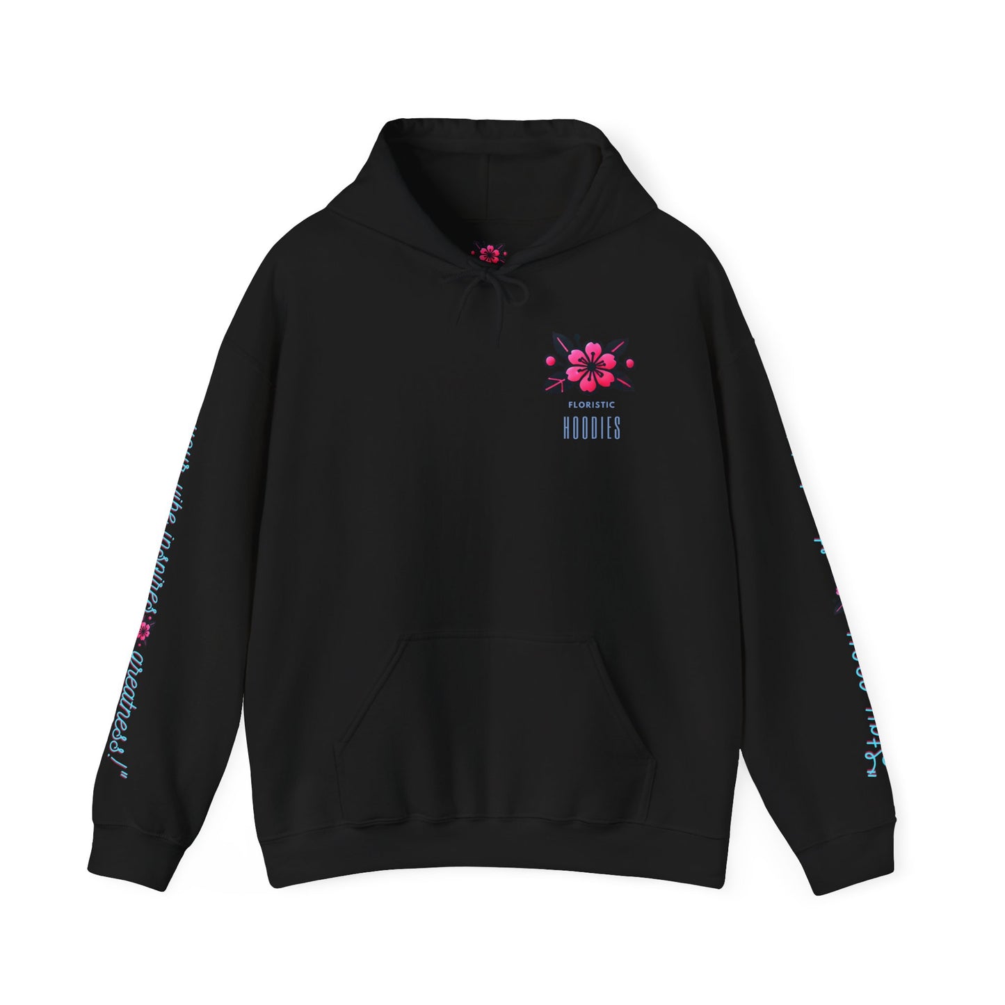 Floristic Hoodies - Stay Cozy and Bold Unisex Hooded Sweatshirt