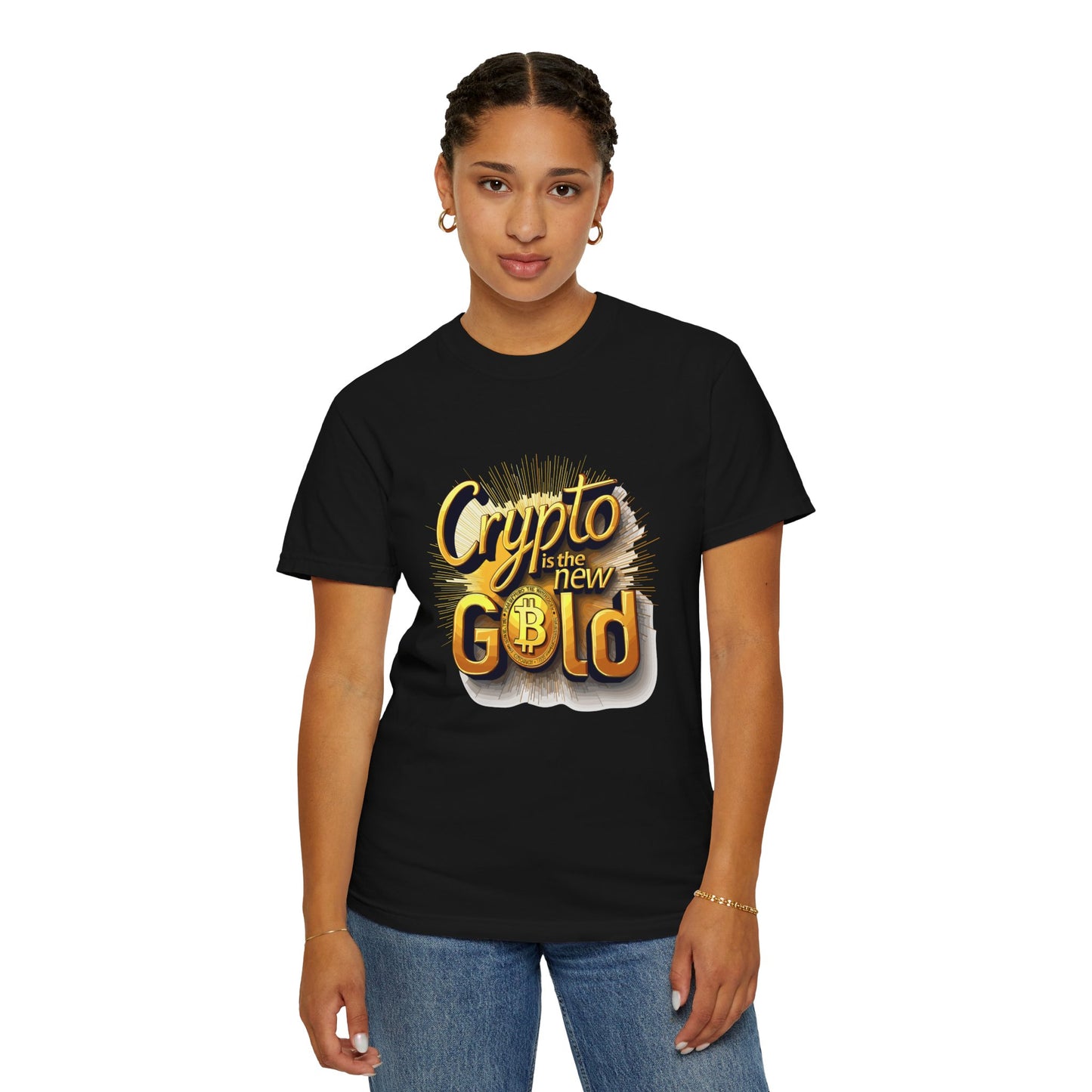 Bitcoin Crypto Gold Unisex T-shirt