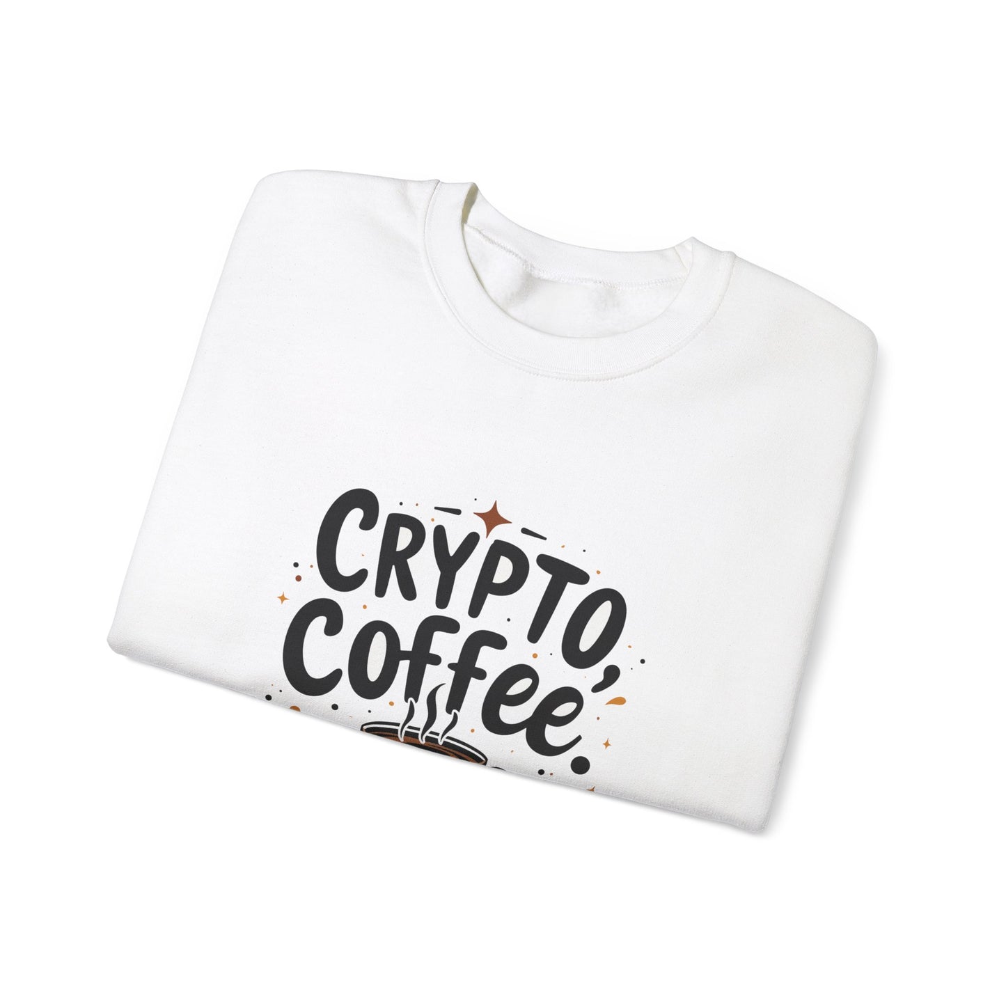 Crypto Coffee Repeat Sweatshirt - Unisex Heavy Blend™ Crewneck