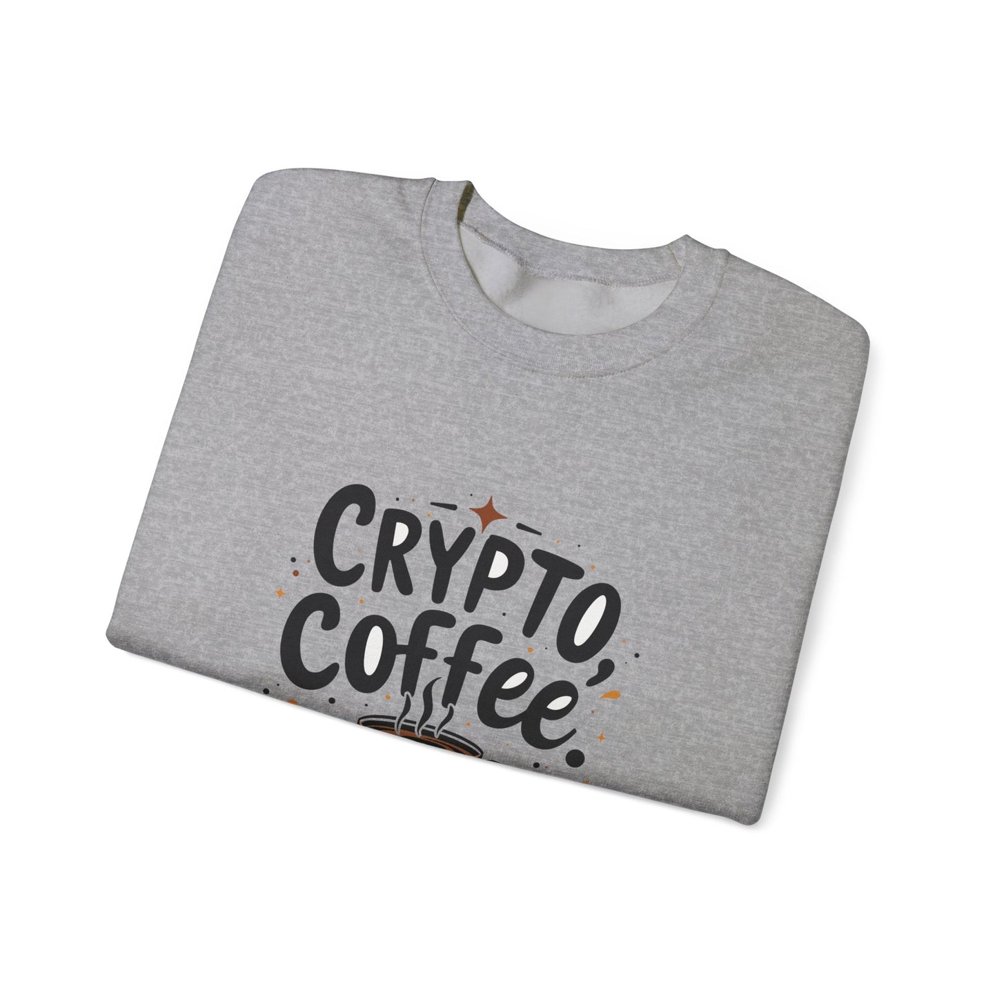 Crypto Coffee Repeat Sweatshirt - Unisex Heavy Blend™ Crewneck