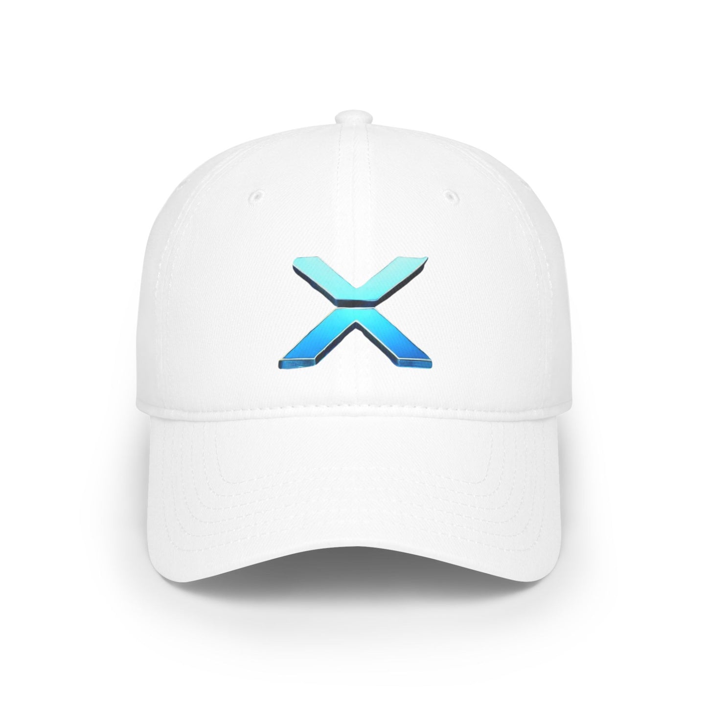 Low Profile Baseball Cap with Blue X Logo - Perfect for Casual Days and Outdoor Events