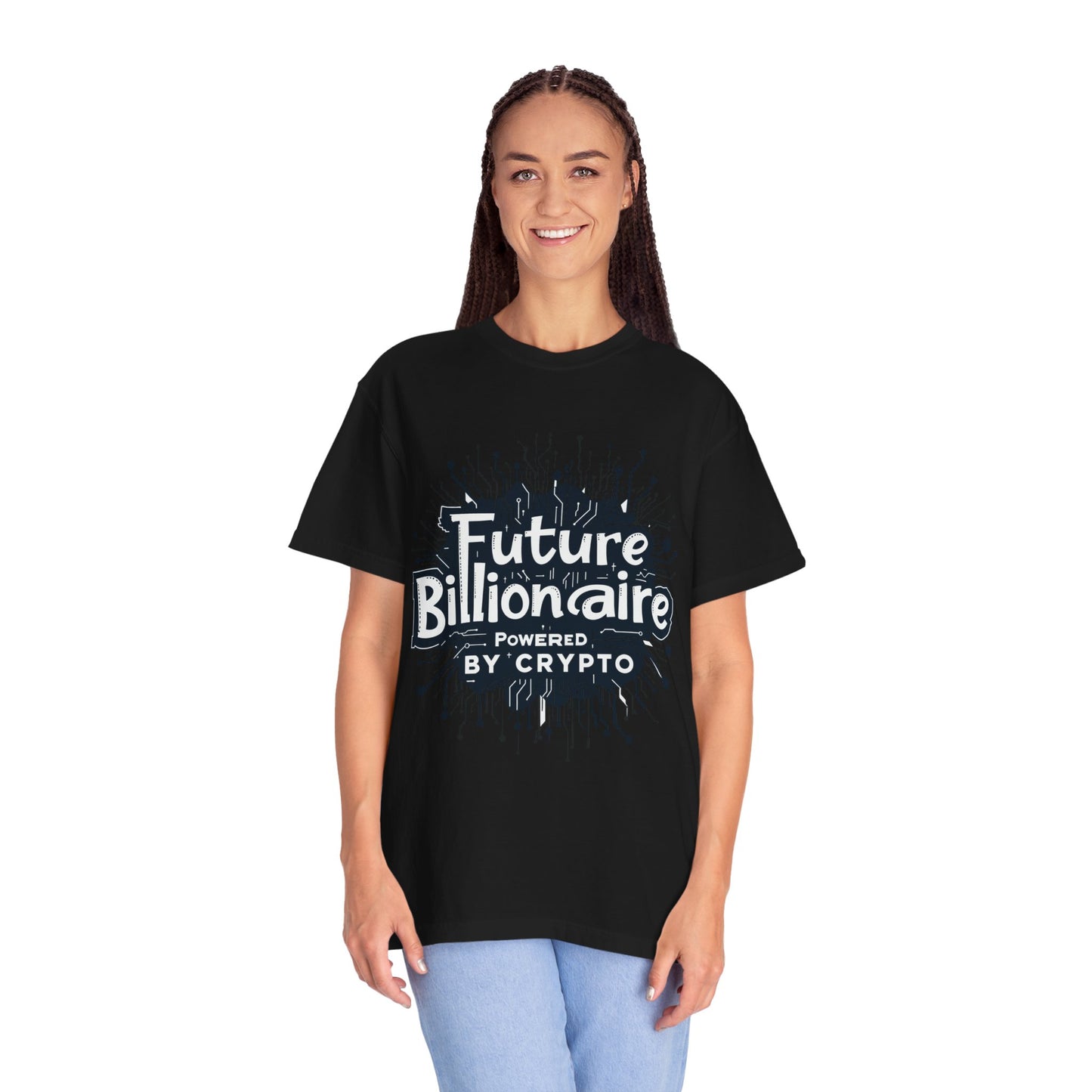 Future Billionaire By Crypto Unisex Garment-Dyed