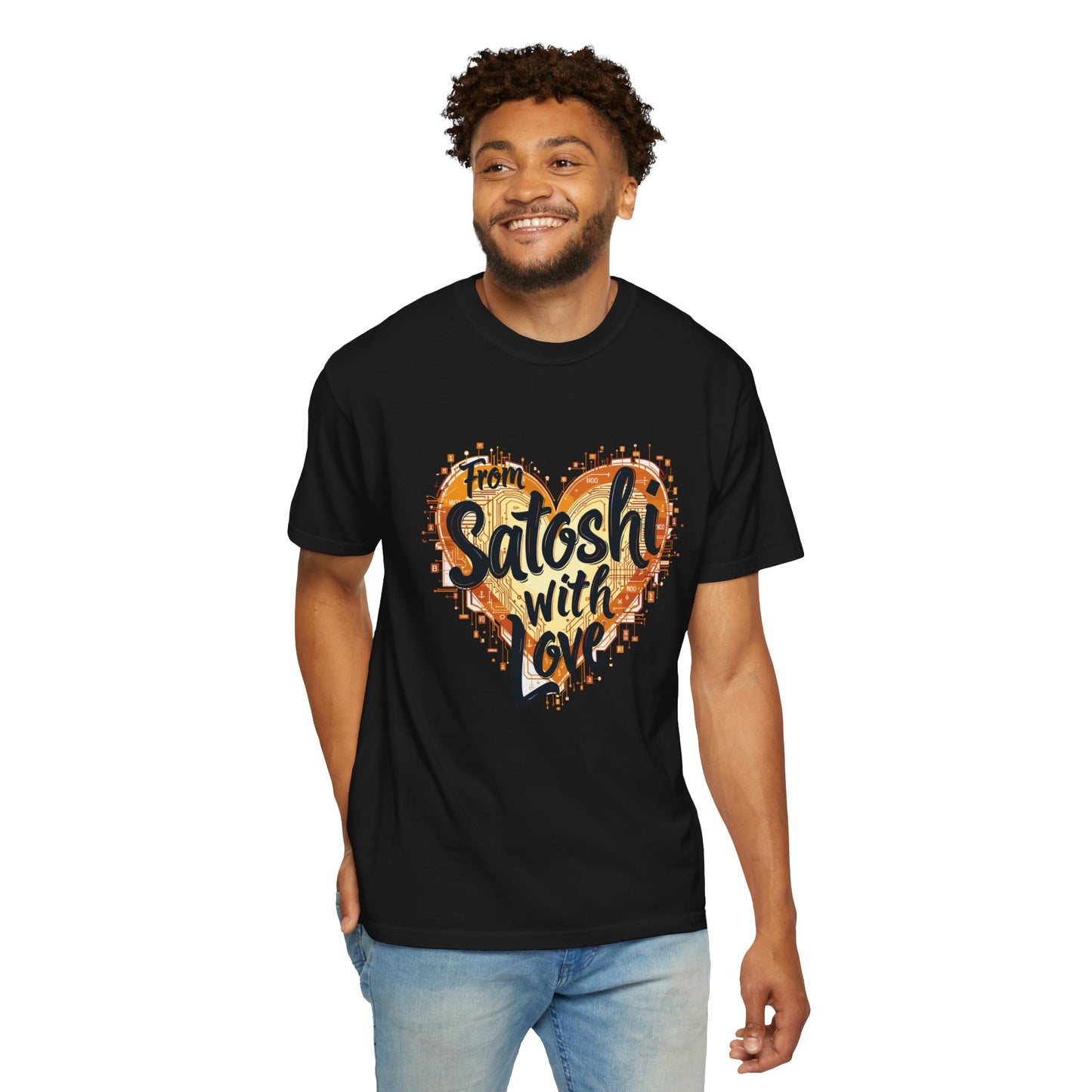 Bitcoin Satoshi Love Unisex Shirt, Cryptocurrency Tee, Crypto HODL T-shirt, Blockchain Gift, Digital Currency Apparel