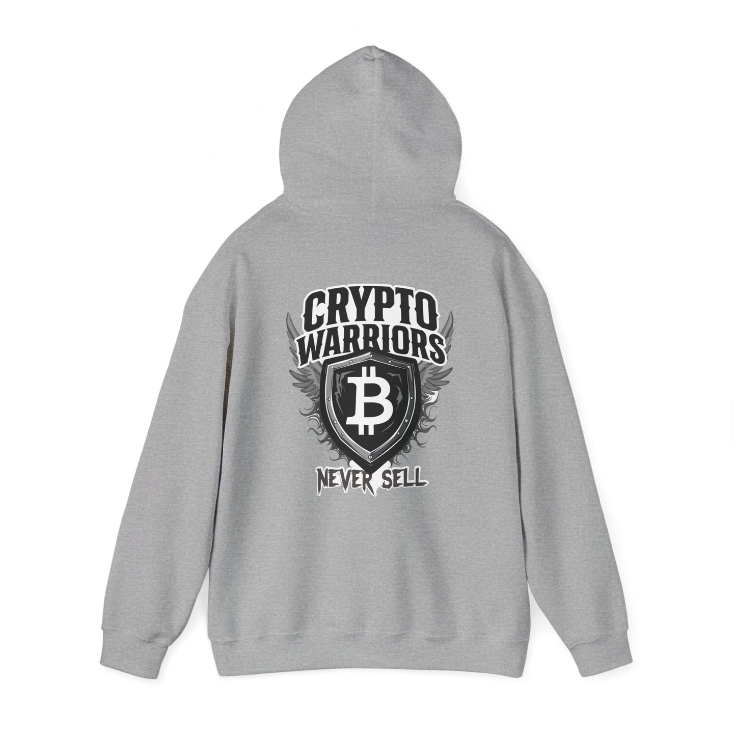 Crypto Warriors Unisex Heavy Blend™ Hoodie - Never Sell Design