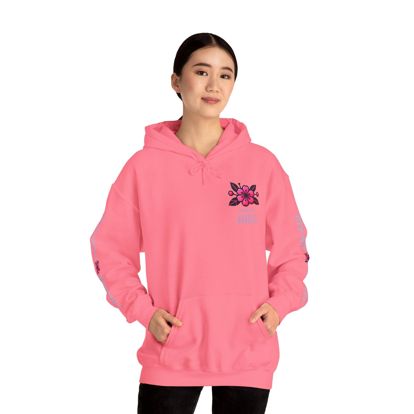 Floristic Hoodies - Stay Cozy and Bold Unisex Hooded Sweatshirt