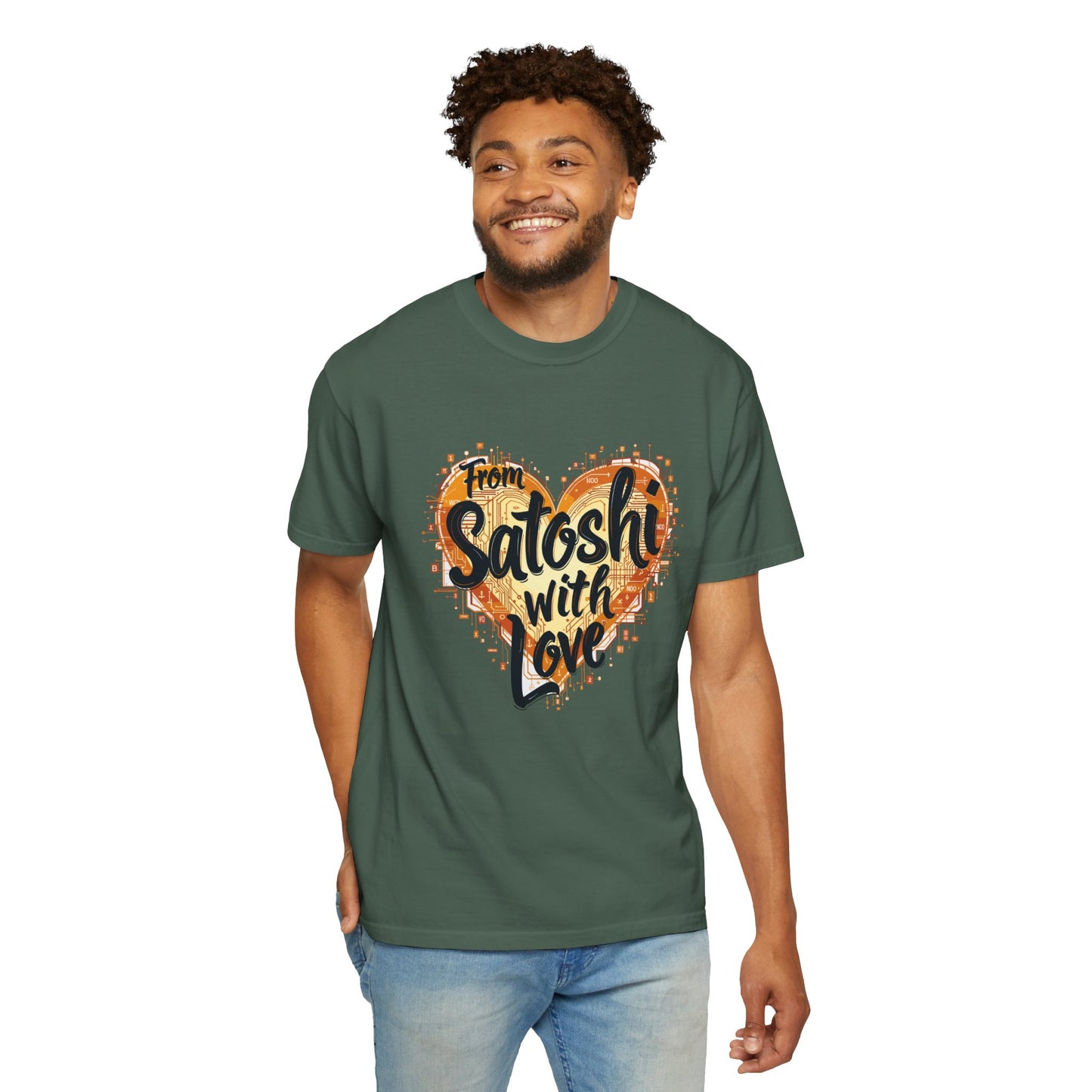 Bitcoin Satoshi Love Unisex Shirt, Cryptocurrency Tee, Crypto HODL T-shirt, Blockchain Gift, Digital Currency Apparel