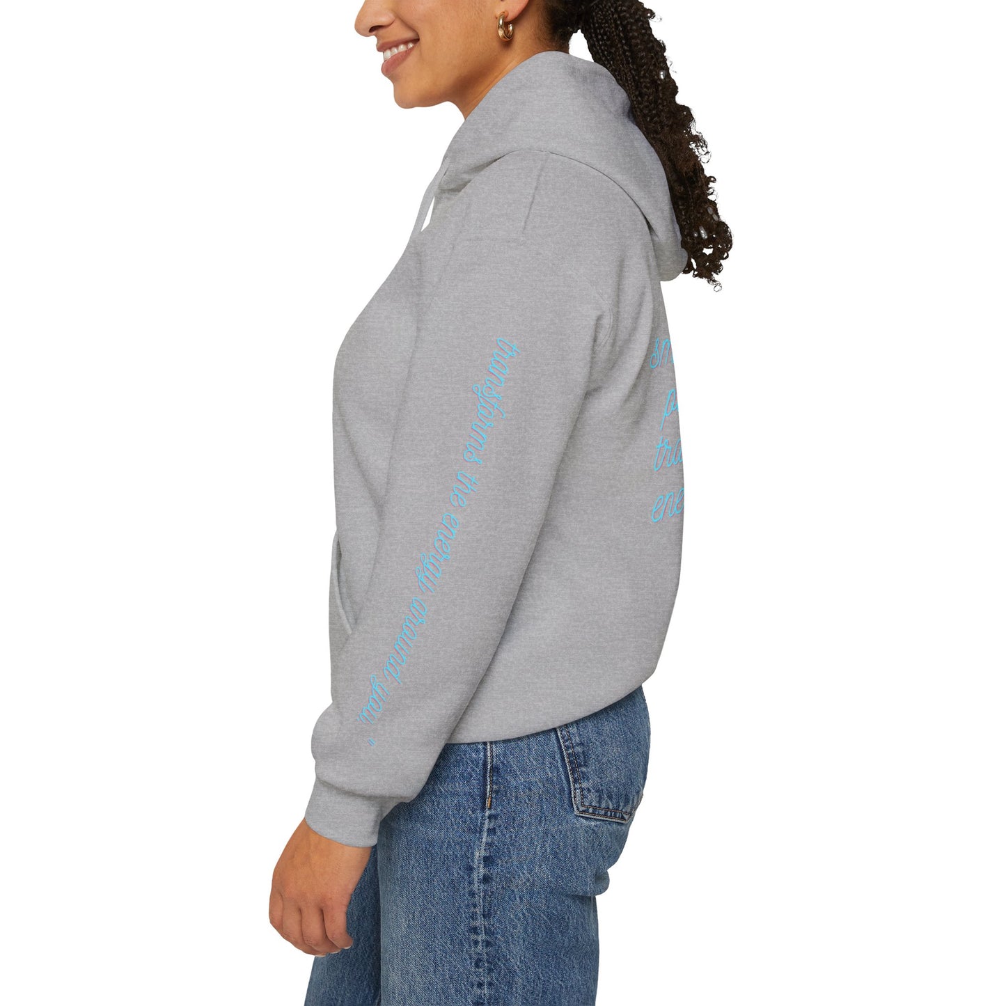 Floristic Hoodies - Genuine Smile Positive Energy Heavy Blend Hoodie