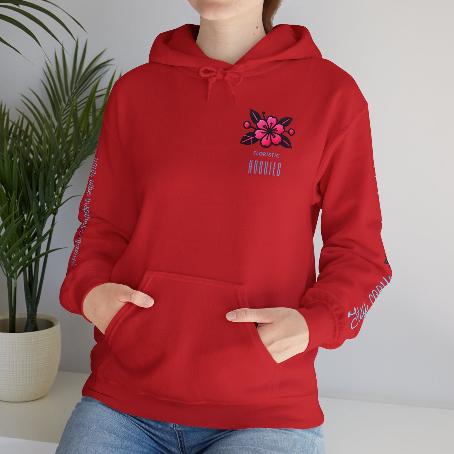 Floristic Hoodies - Stay Cozy and Bold Unisex Hooded Sweatshirt