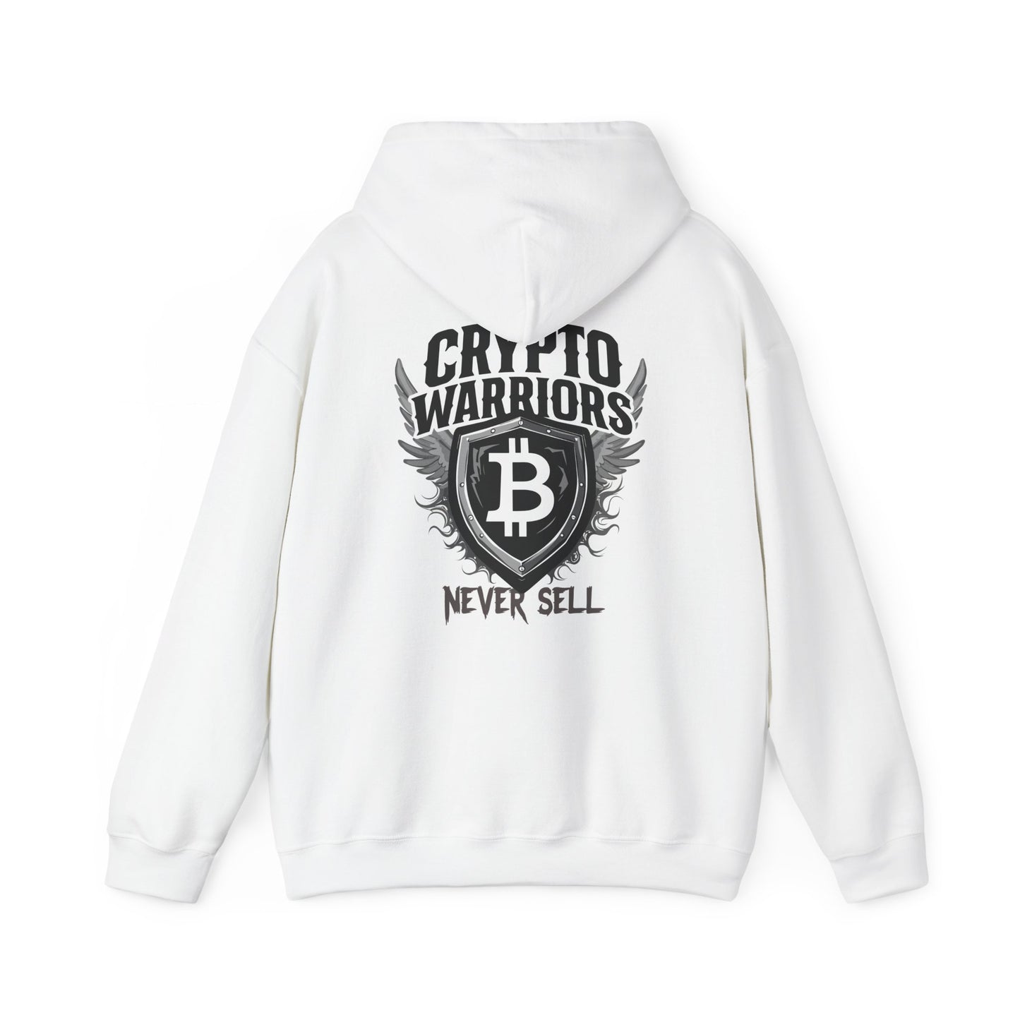 Crypto Warriors Unisex Heavy Blend™ Hoodie - Never Sell Design