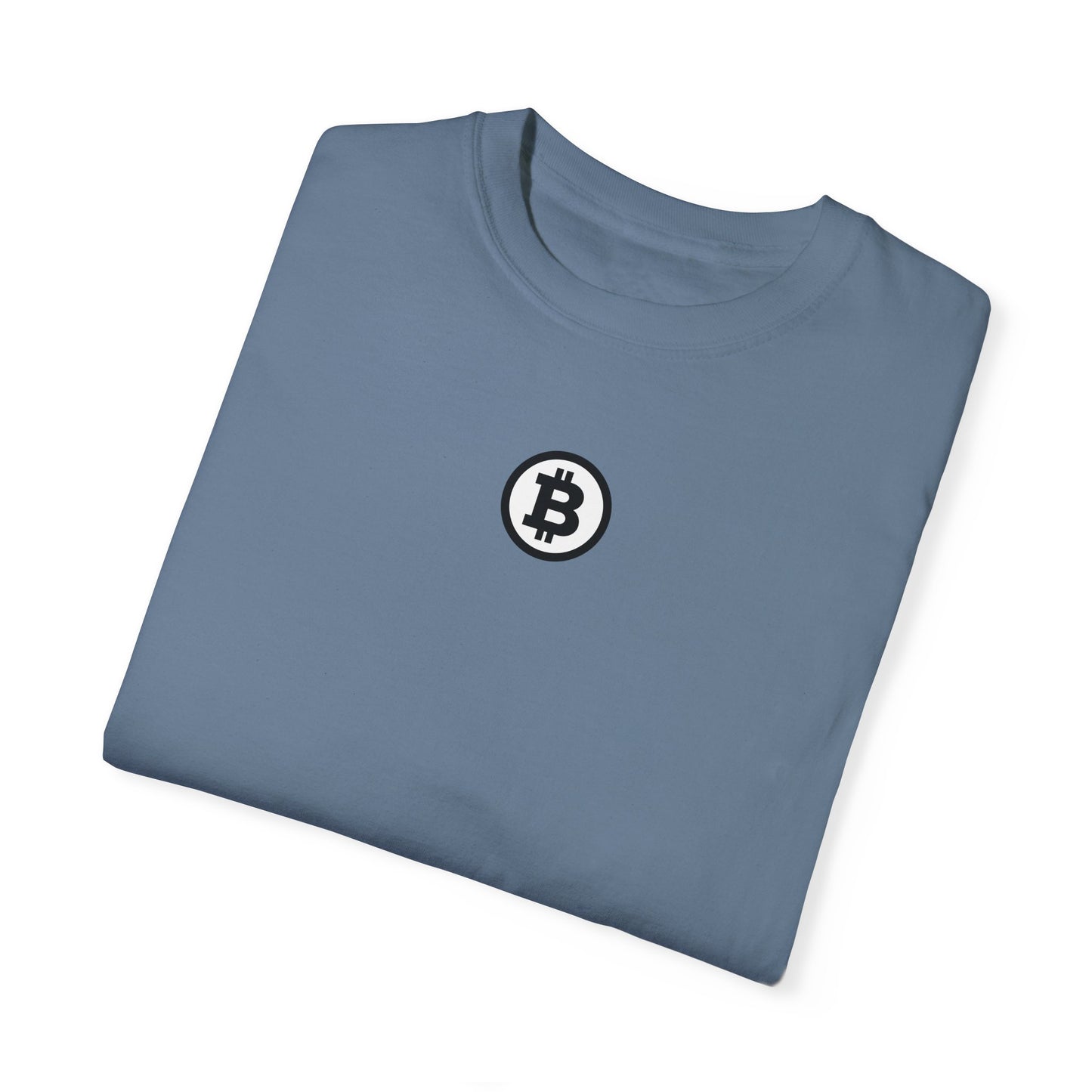 Bitcoin Unisex Garment-Dyed T-shirt, Cryptocurrency Tee, Gift for Bitcoin Enthusiasts, BTC Shirt, Finance Clothing, Digital Currency Top