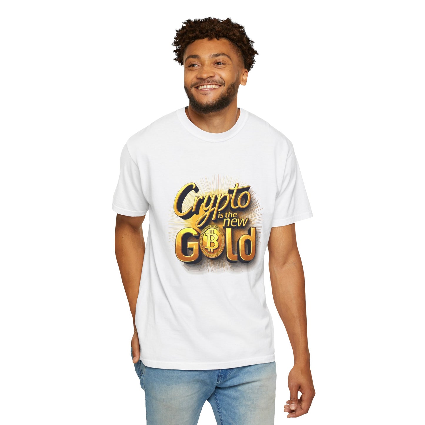 Bitcoin Crypto Gold Unisex T-shirt