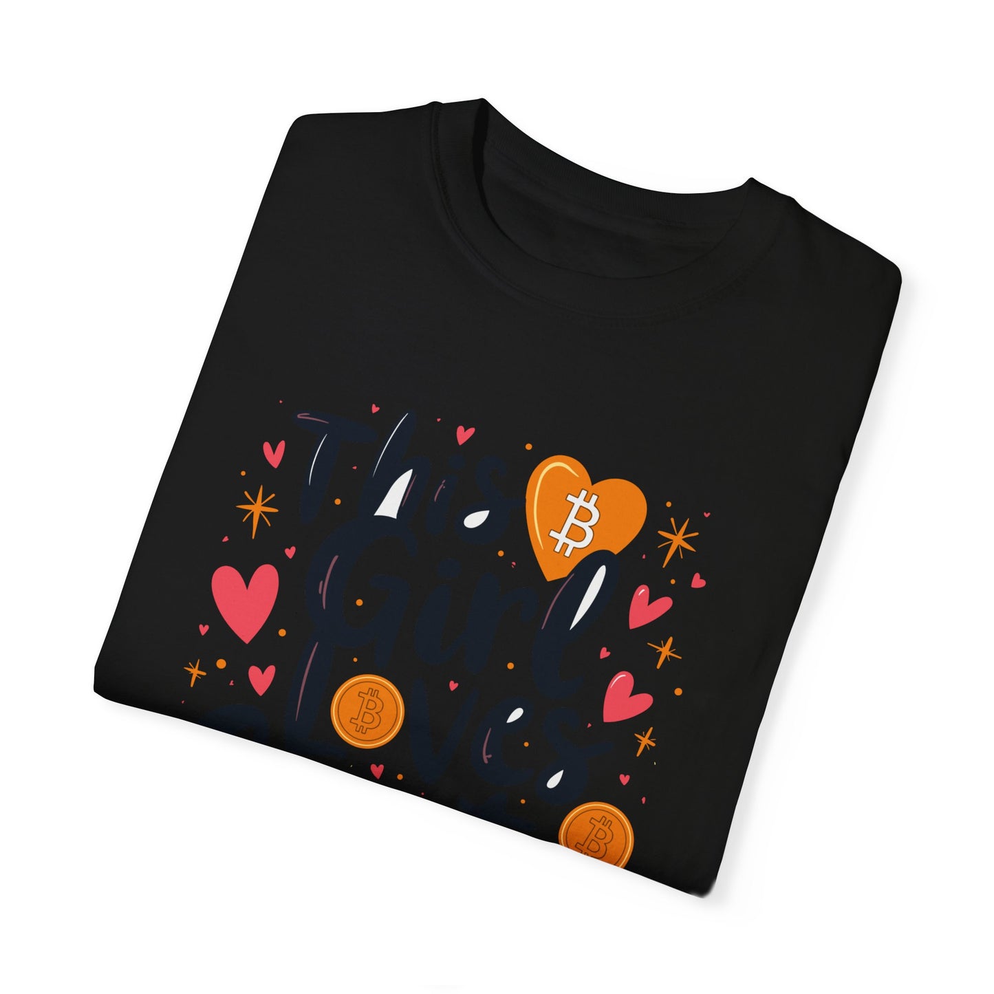 Bitcoin Girl Love Unisex T-shirt, Bitcoin Cryptocurrency Tee, Crypto Lover Gift, Digital Currency Shirt, BTC Merch