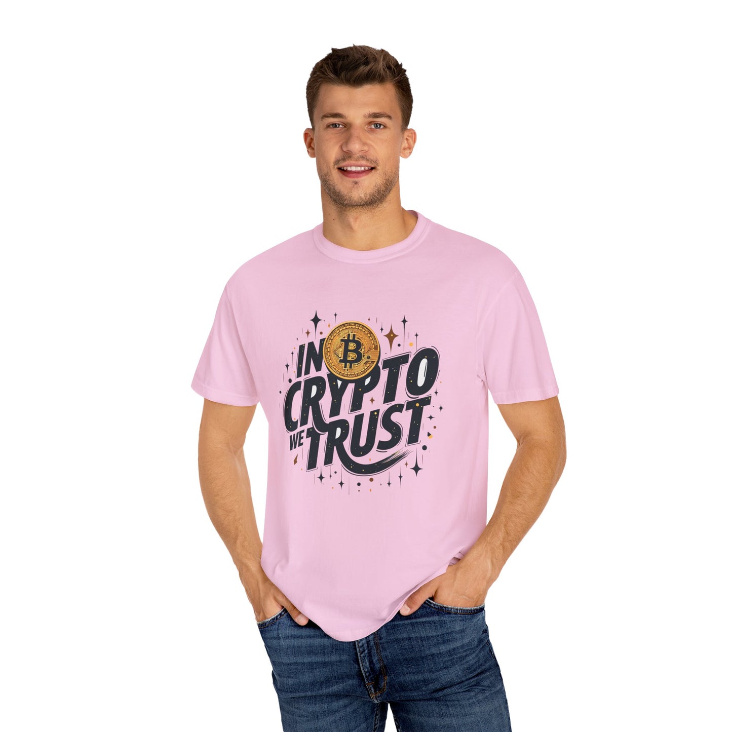 Bitcoin in crypto trust Unisex T-Shirt, Cryptocurrency Tee, Bitcoin Logo Shirt, Gift for Crypto Enthusiasts, Crypto Trader Apparel