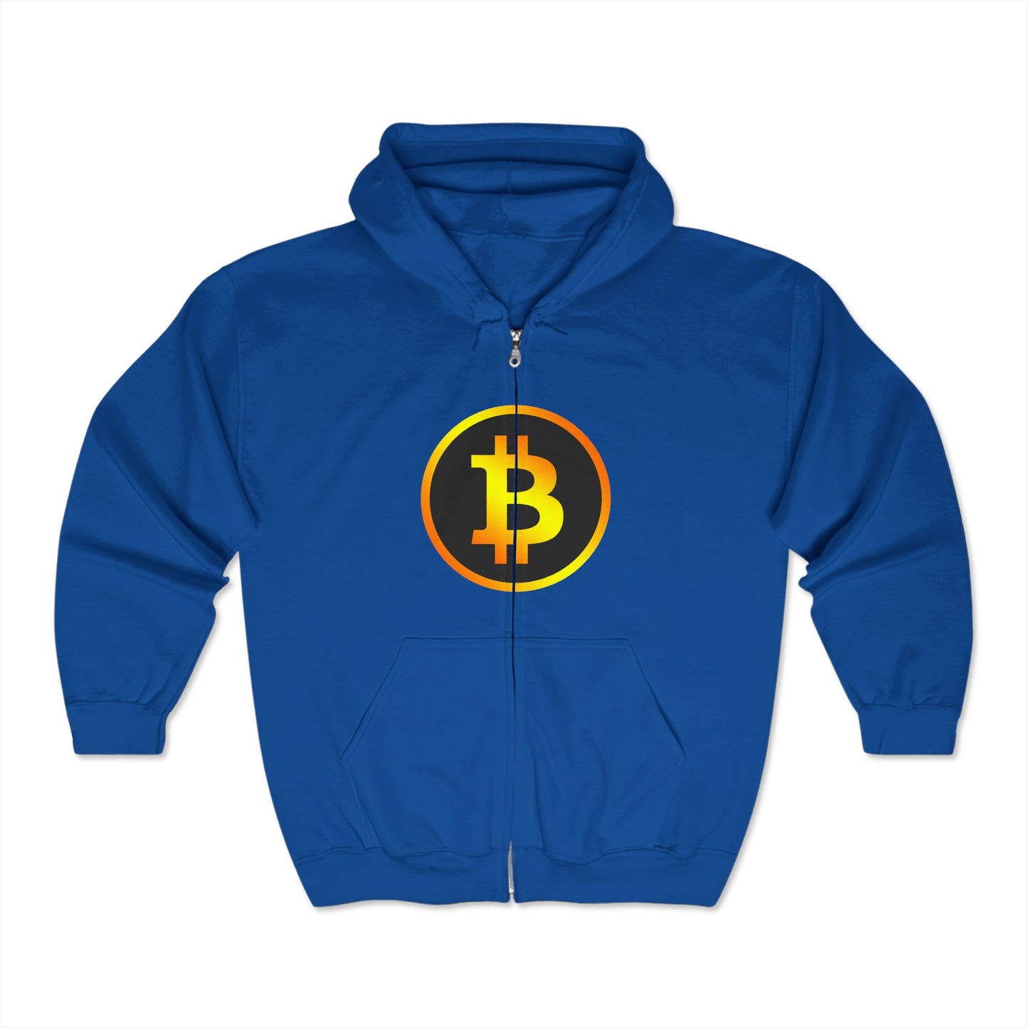 Bitcoin Humor Full Zip Hooded Sweatshirt - Perfect Gift for Crypto Lovers