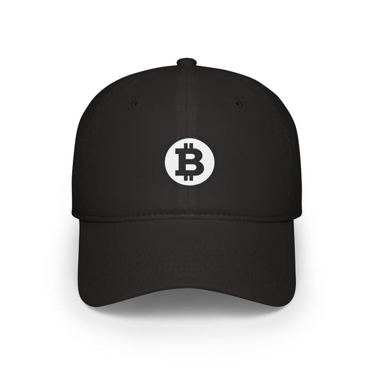 Bitcoin Low Profile Baseball Cap - Stylish Cryptocurrency Hat