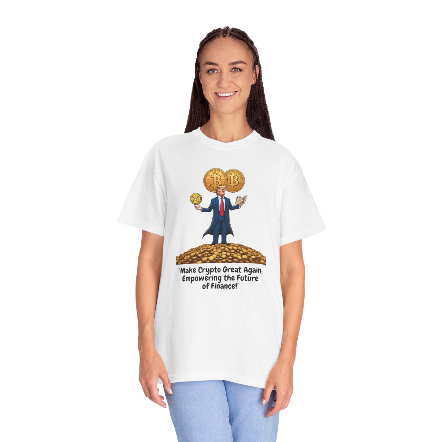 Unisex T-shirt, Make Crypto Great Again: Empowering the Future of Finance, Finance Tee, Crypto Shirt, Gift for Investors, Bitcoin Shirt