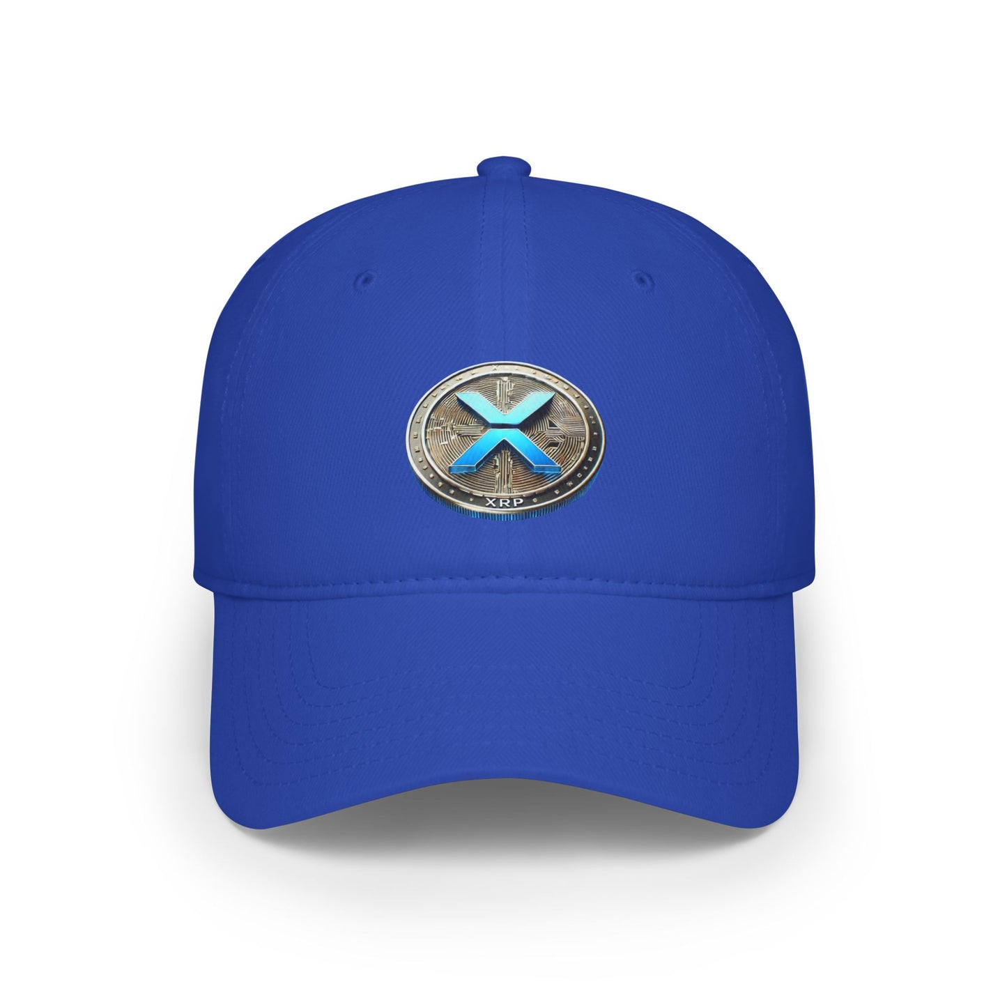 XRP Logo Low Profile Baseball Cap - Stylish Red Cap for Crypto Enthusiasts