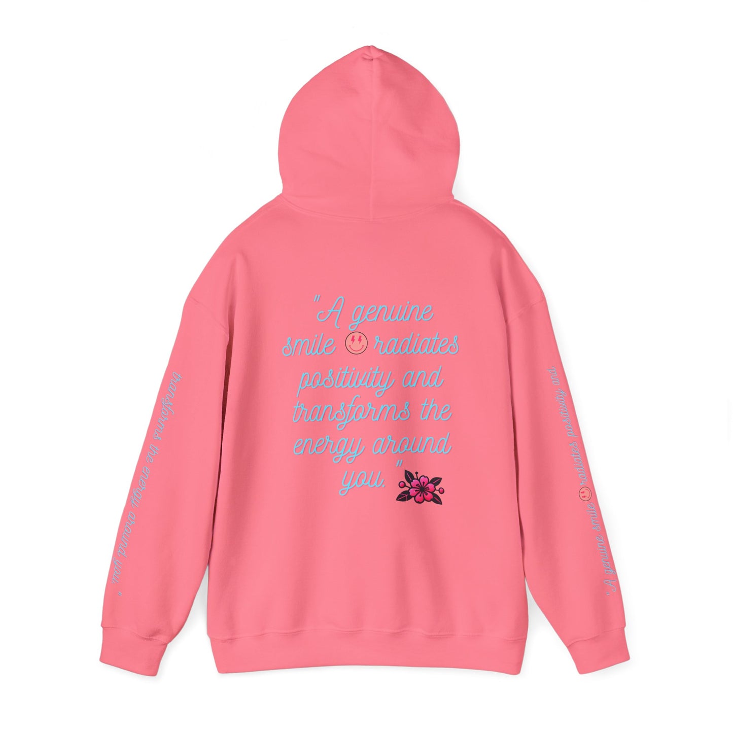 Floristic Hoodies - Genuine Smile Positive Energy Heavy Blend Hoodie