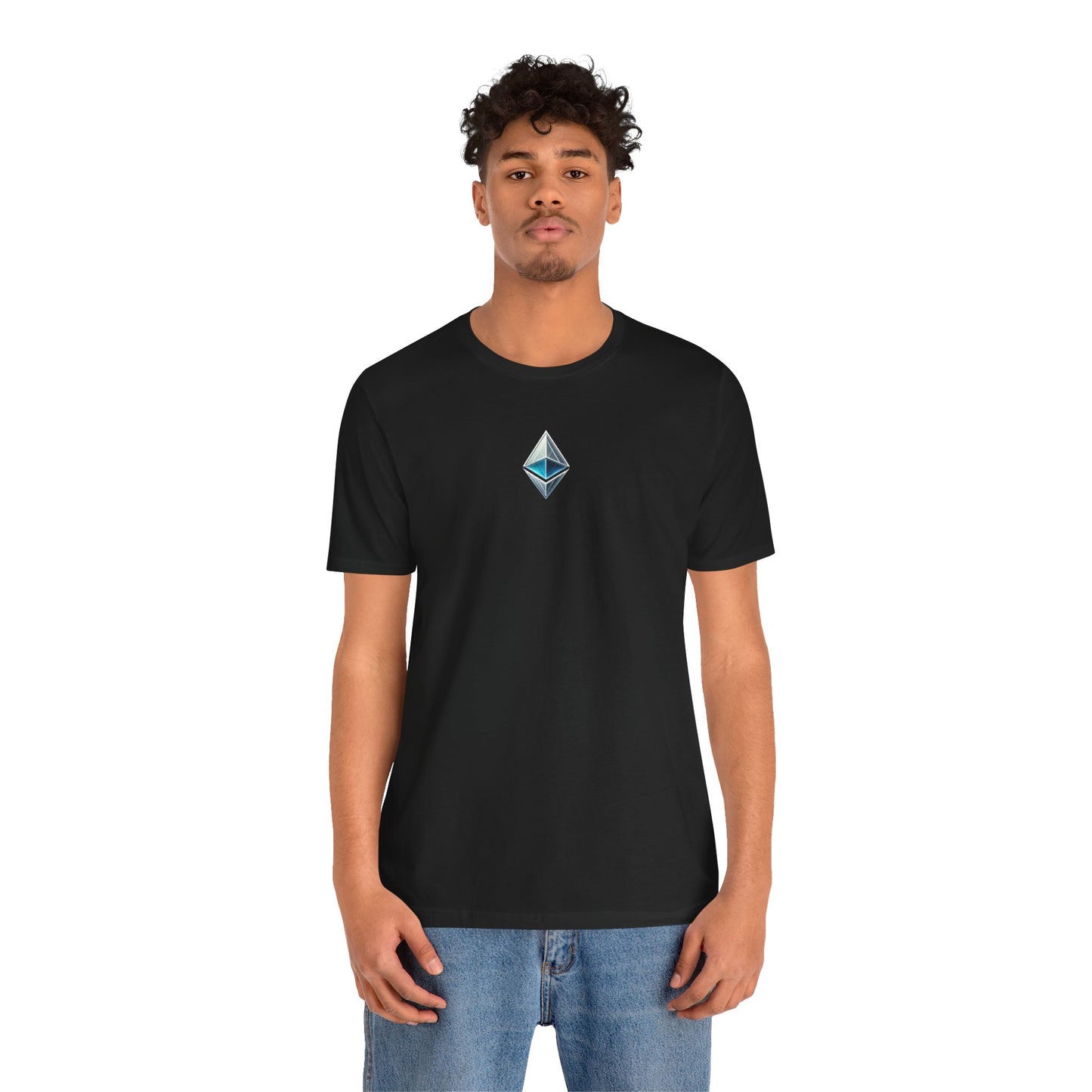 Ethereum Unisex Tee, Blockchain Cryptocurrency Shirt, Ether ETH Gift, Decentralized dApps Top, Crypto Enthusiast Apparel, Programmer T-Shirt