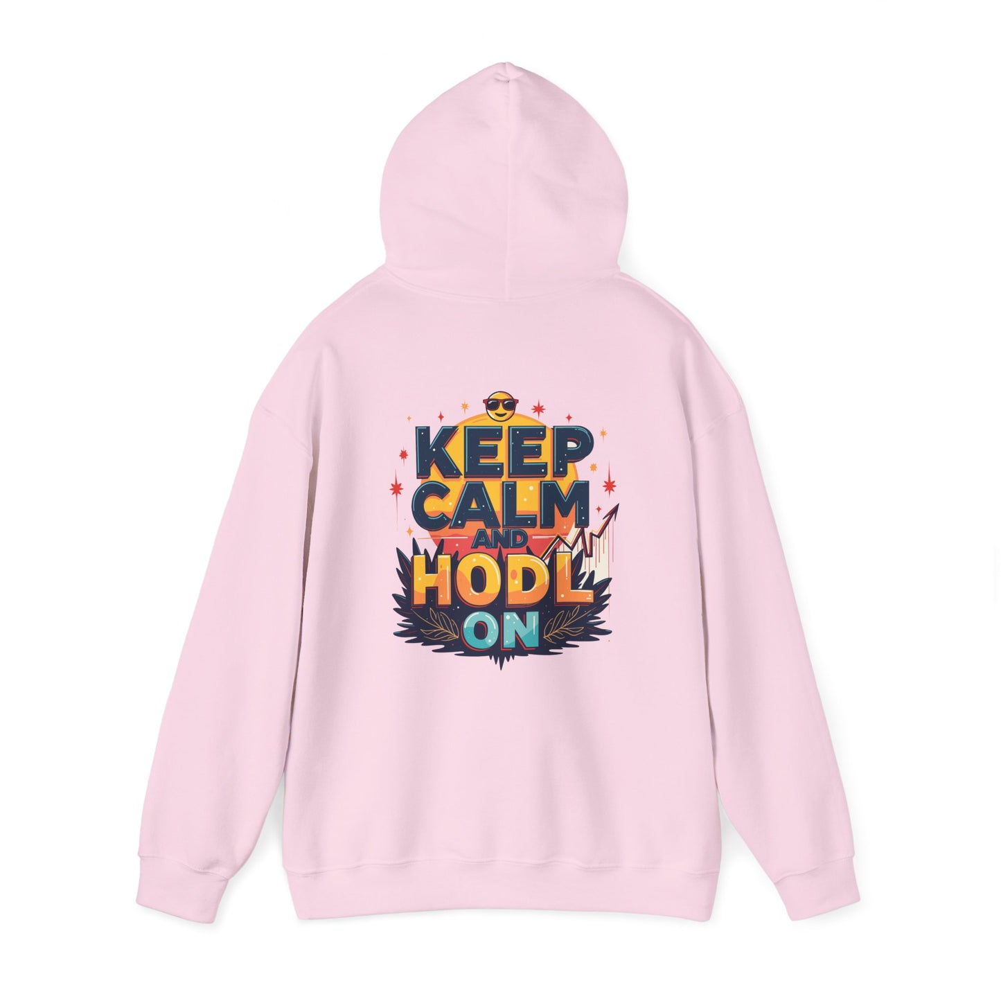 Bitcoin Inspired Unisex Hoodie - 'Keep Calm and HODL On'